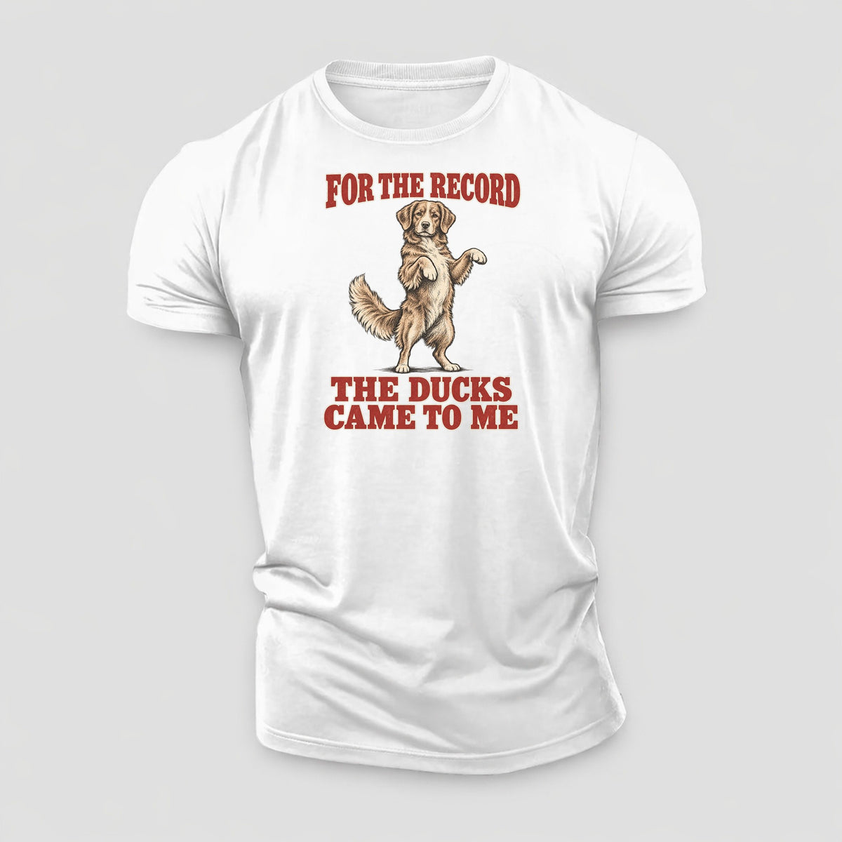 Nova Scotia Duck Tolling Retriever Dog Declarations Cotton T-Shirt – White