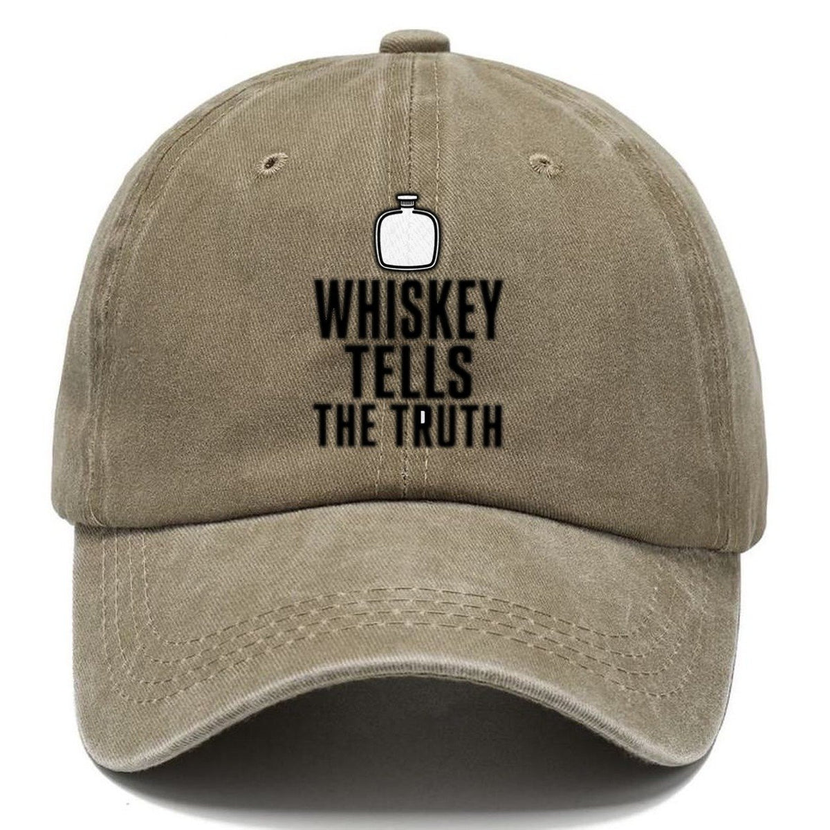 Whiskey Tells Truth Classic Cap – Warm Sand