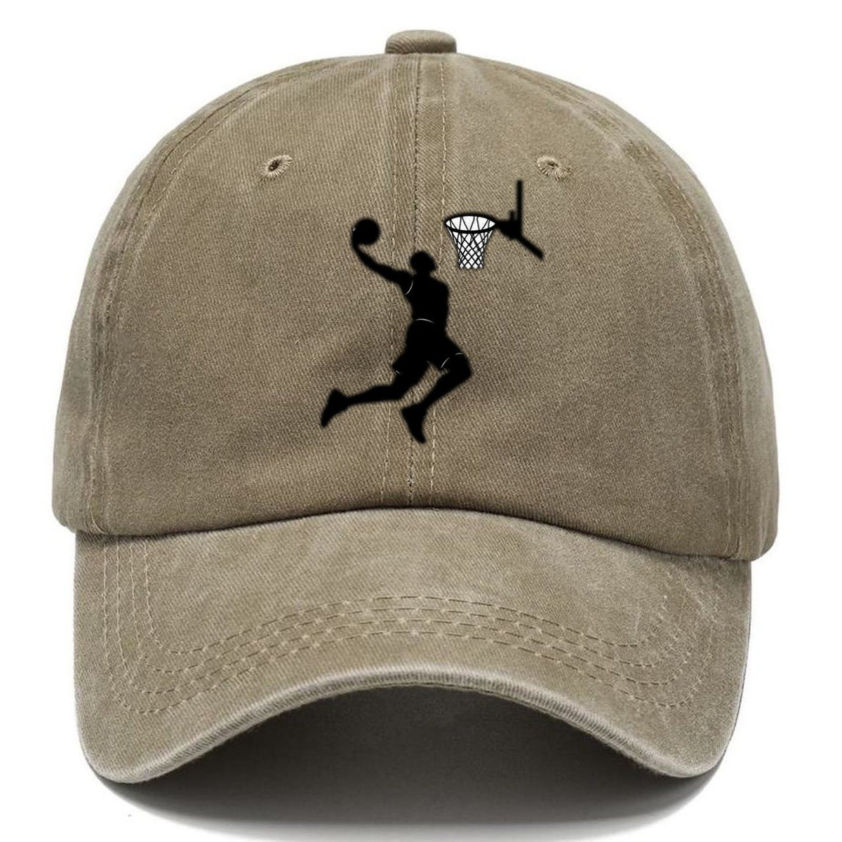 Basketball Dunk Silhouette Classic Cap – Warm Sand