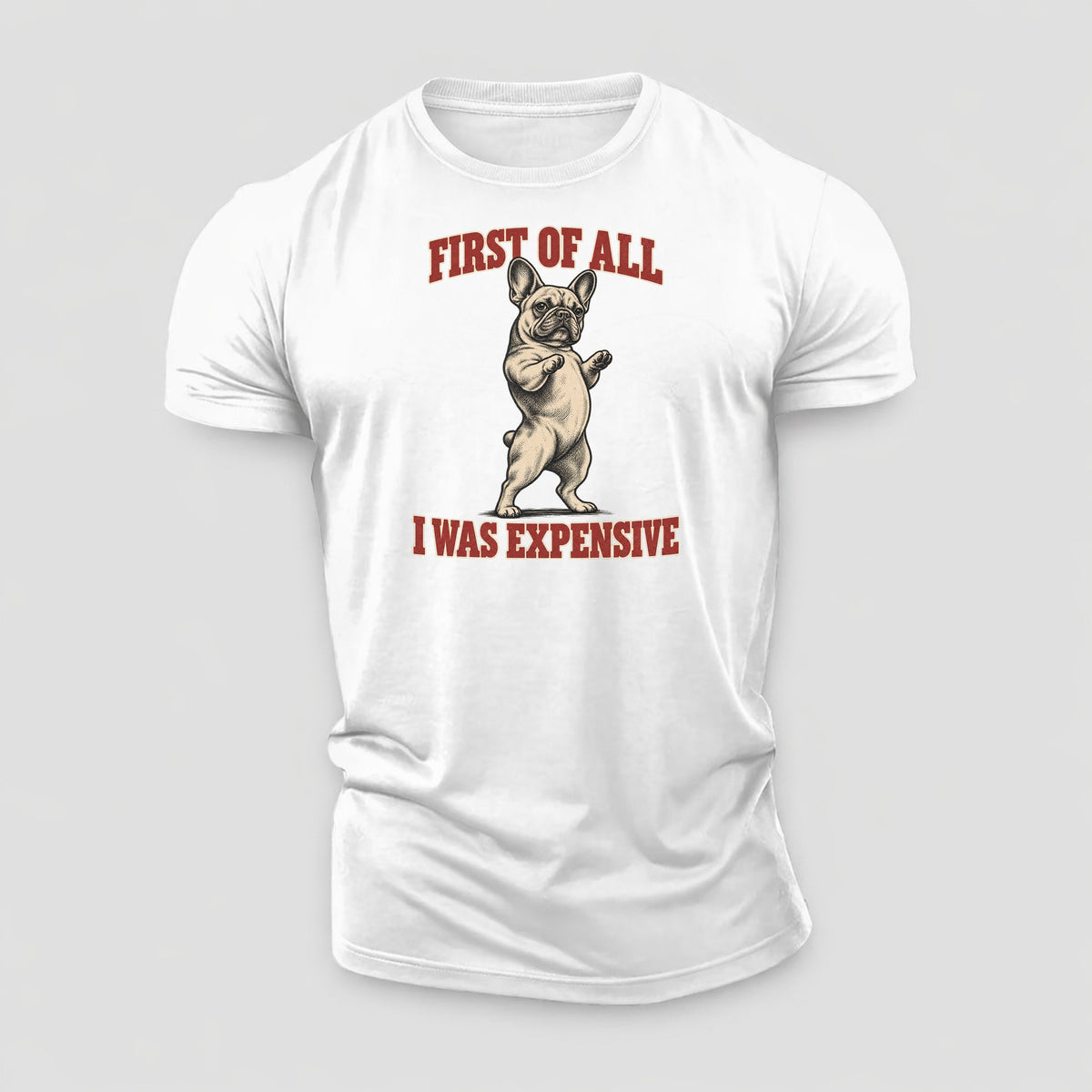 French Bulldog Dog Declarations Cotton T-Shirt – White