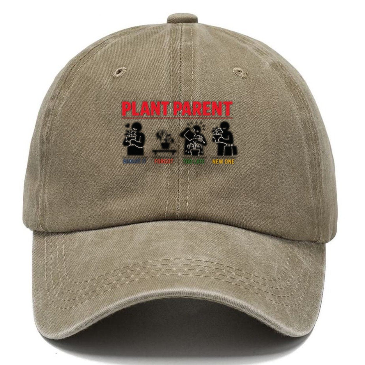 Plant Parent Buy Love Forget Water Classic Cap – Warm Sand