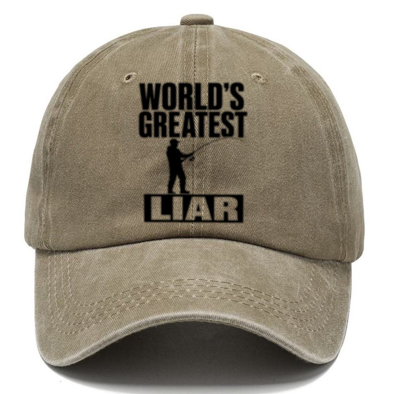 World's Greatest Liar Classic Cap – Warm Sand