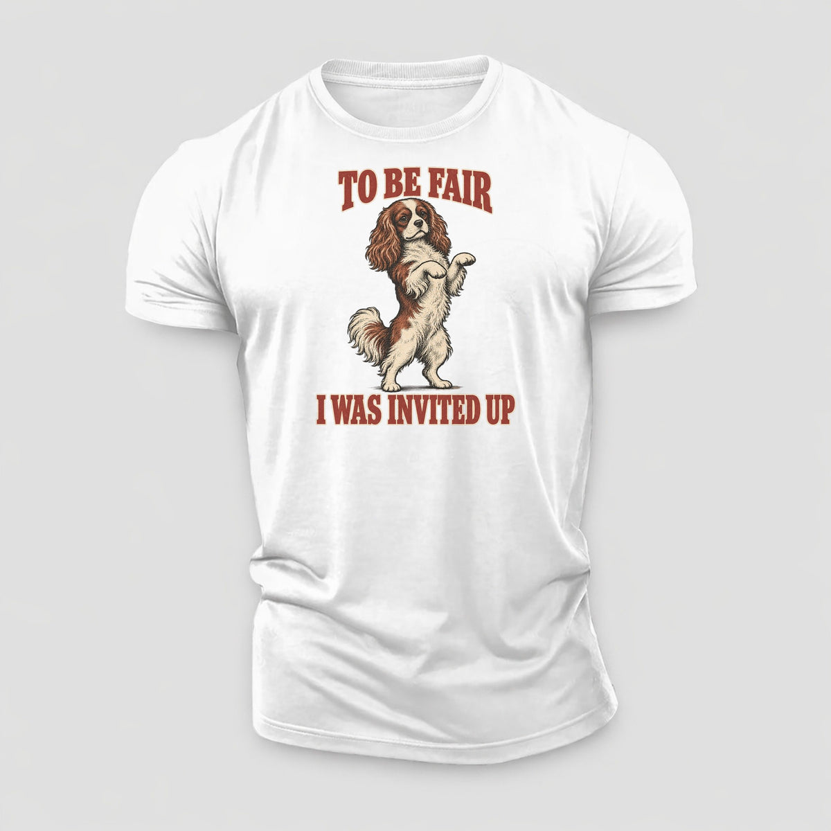 Cavalier King Charles Spaniel Dog Declarations Cotton T-Shirt – White