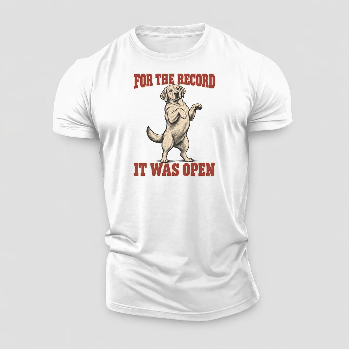 Labrador Retriever Dog Declarations Cotton T-Shirt – White