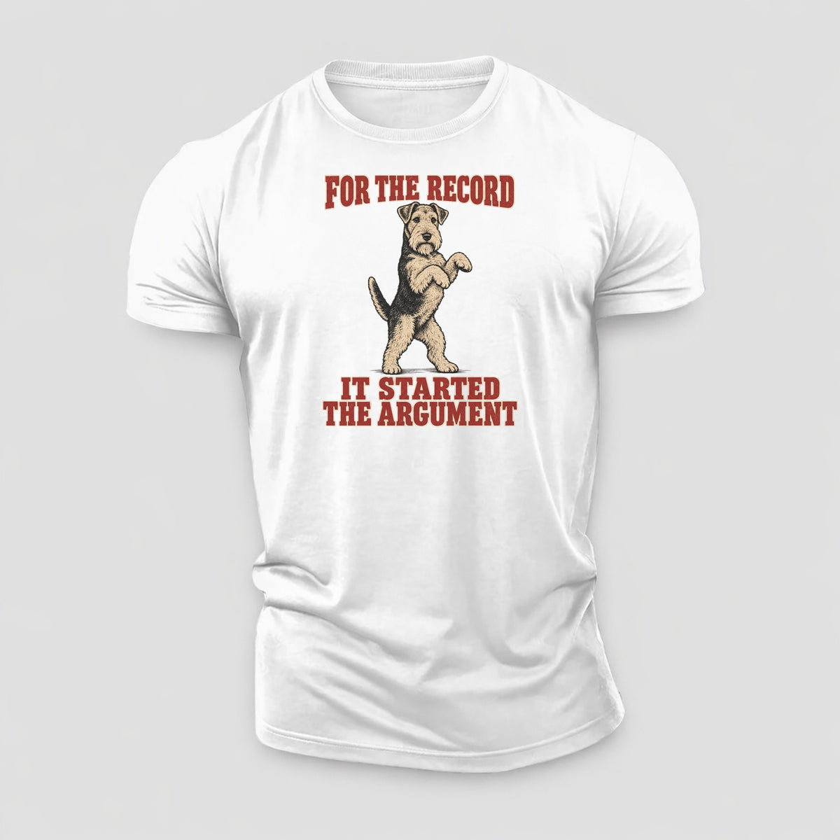 Welsh Terrier Dog Declarations Cotton T-Shirt – White