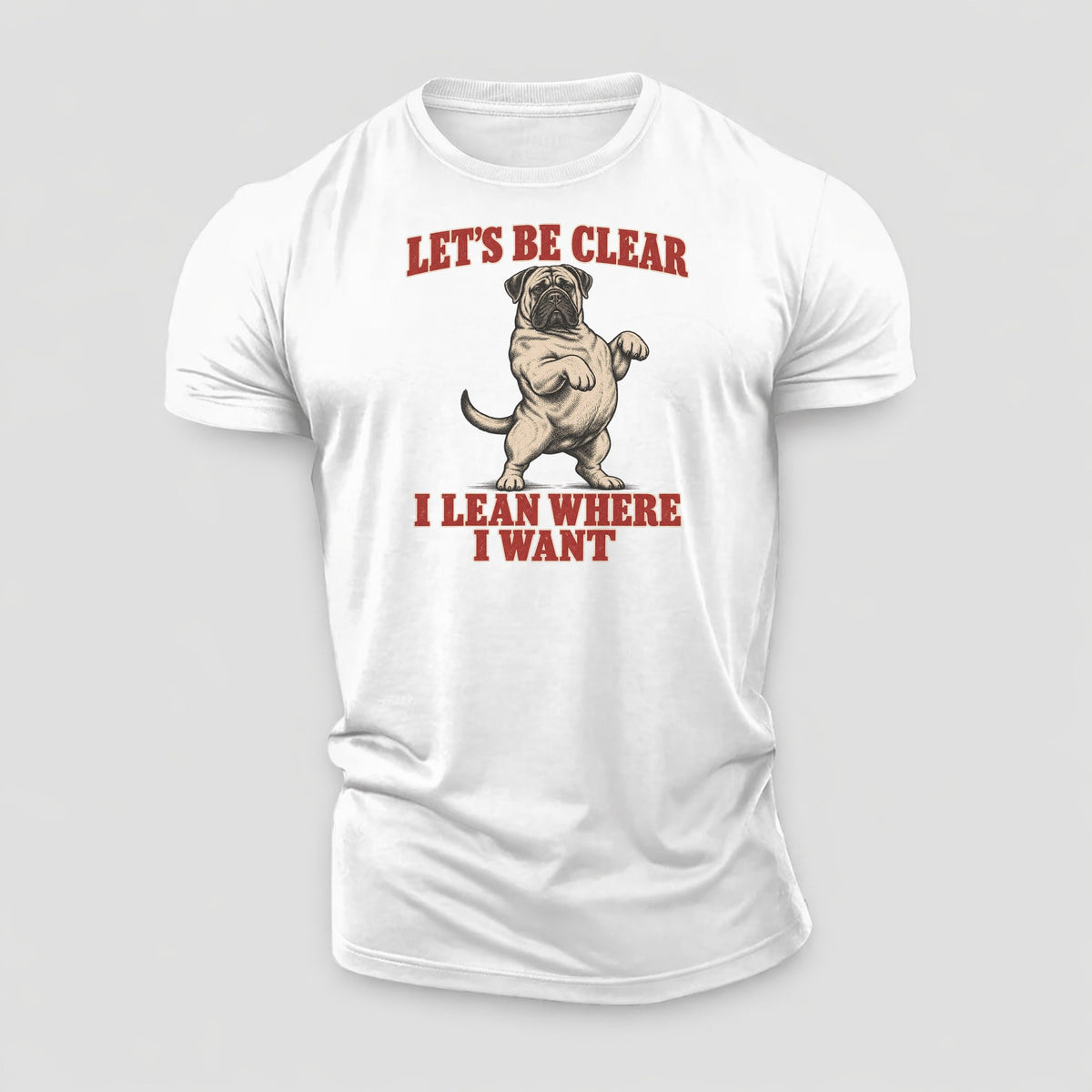 Bullmastiff Dog Declarations Cotton T-Shirt – White