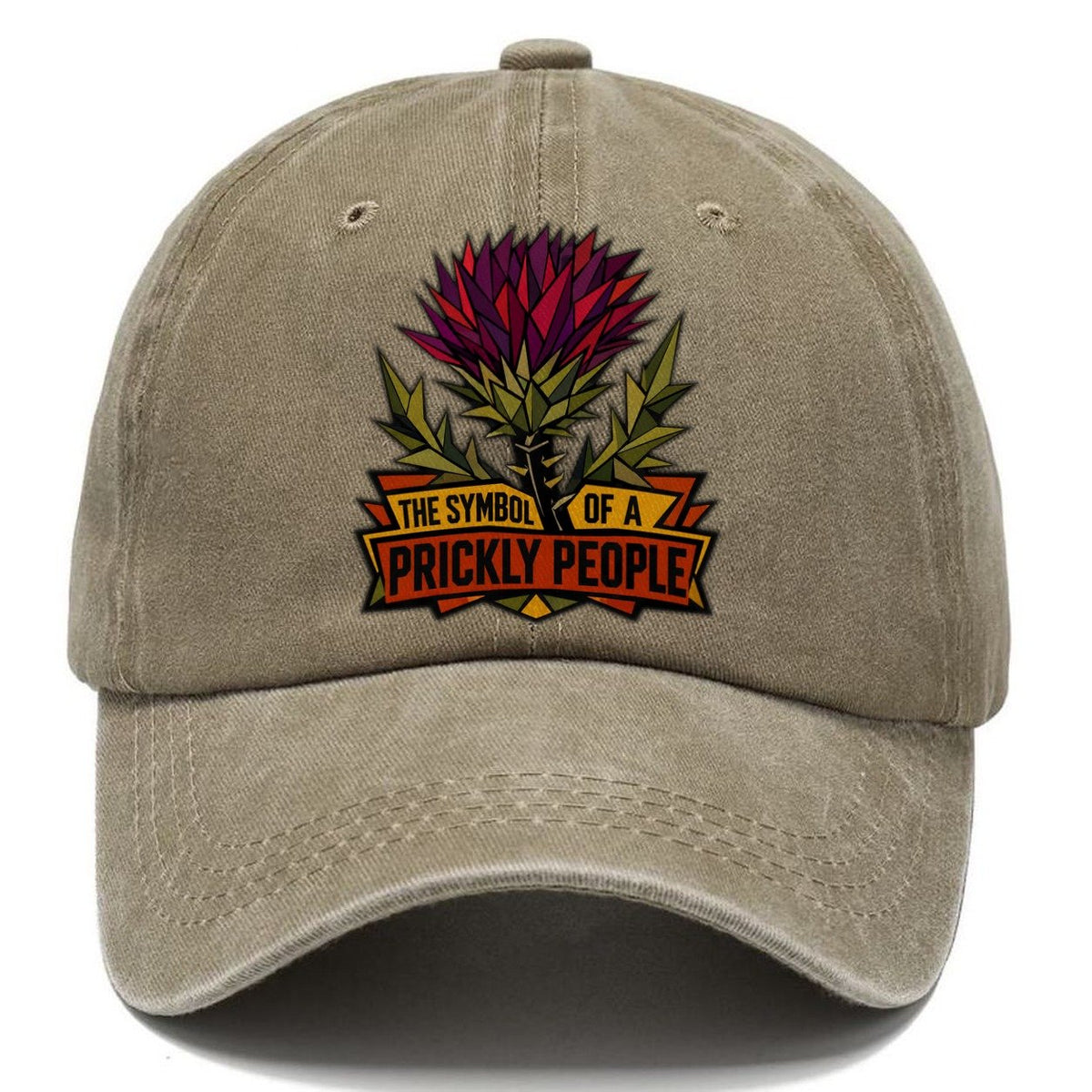 Scottish Thistle Classic Cap – Warm Sand