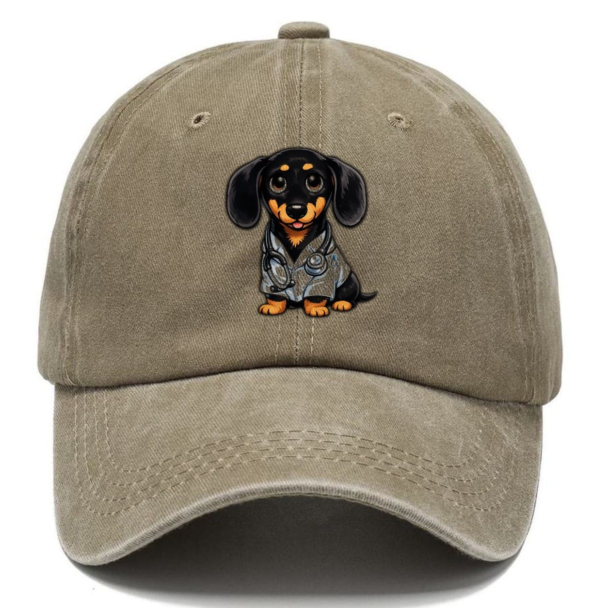 Doctor Dachshund Call Classic Cap – Warm Sand