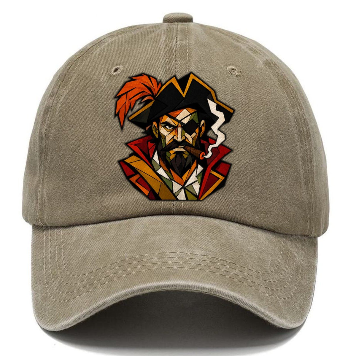 Pirate Captain Portrait Classic Cap – Warm Sand