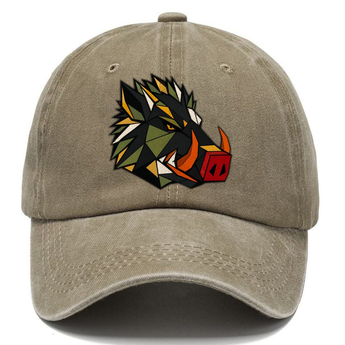 Wild Boar Tusks Profile Classic Cap – Warm Sand