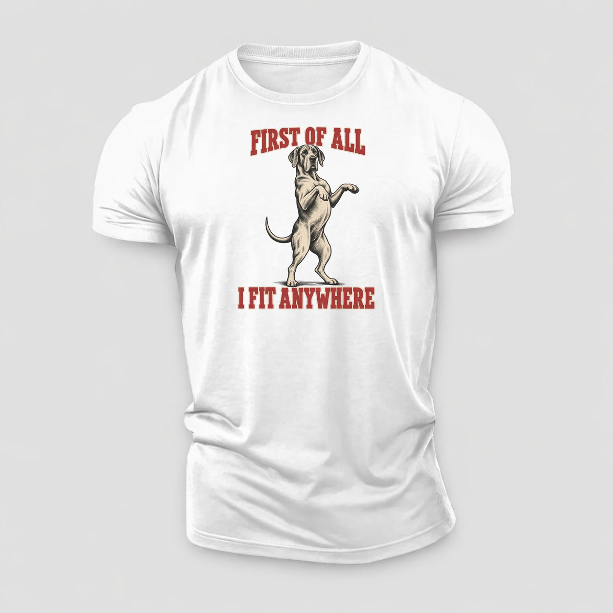 Great Dane Dog Declarations Cotton T-Shirt – White