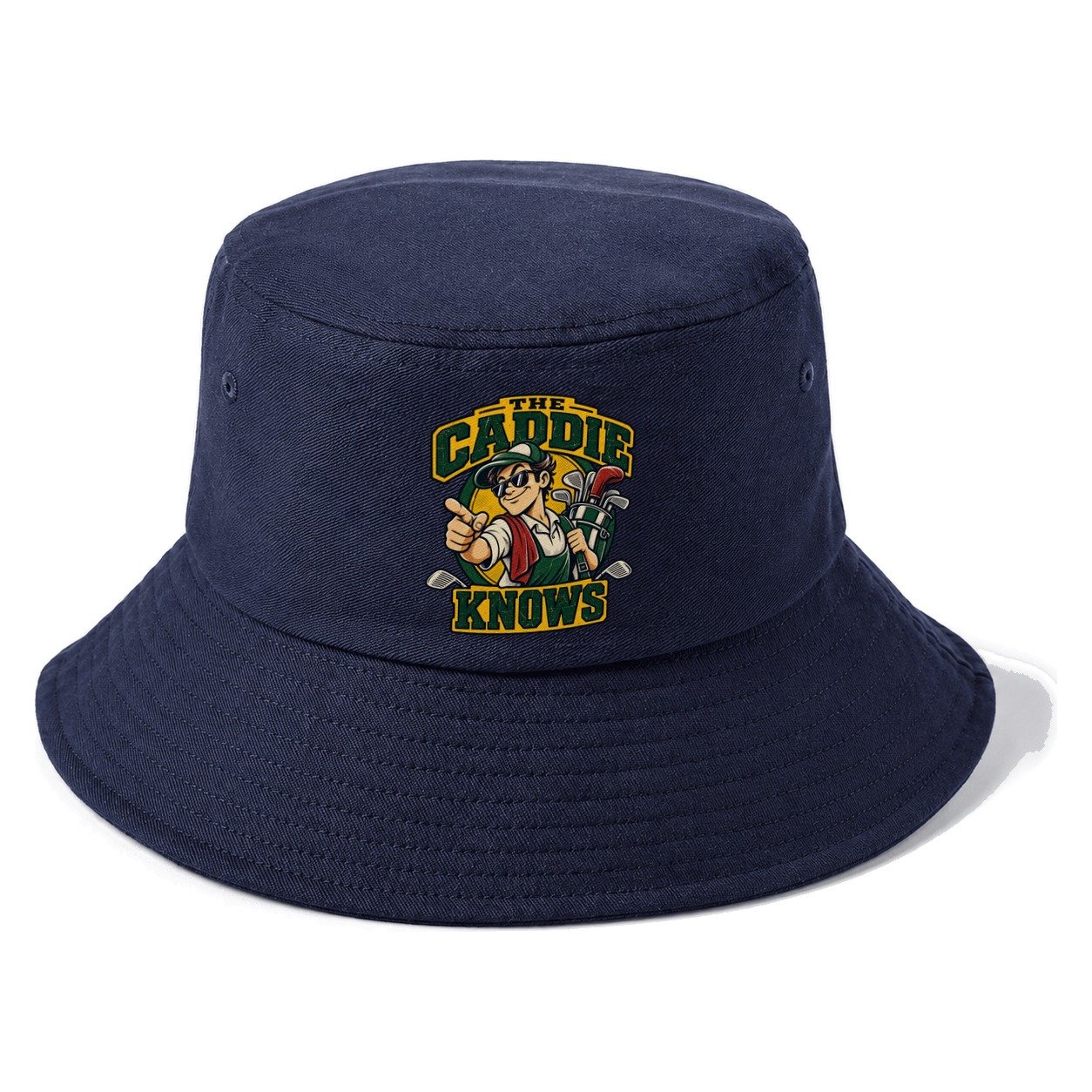 The Caddie Knows Golf Life Bucket Hat – Twilight Navy