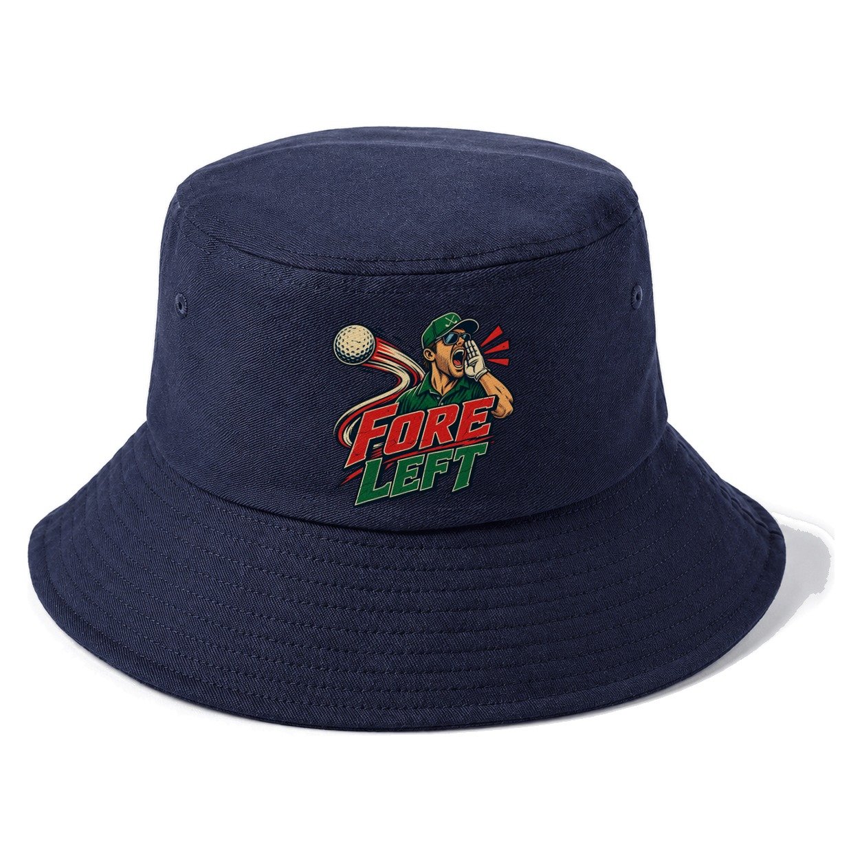 Fore Left Golf Life Bucket Hat – Twilight Navy