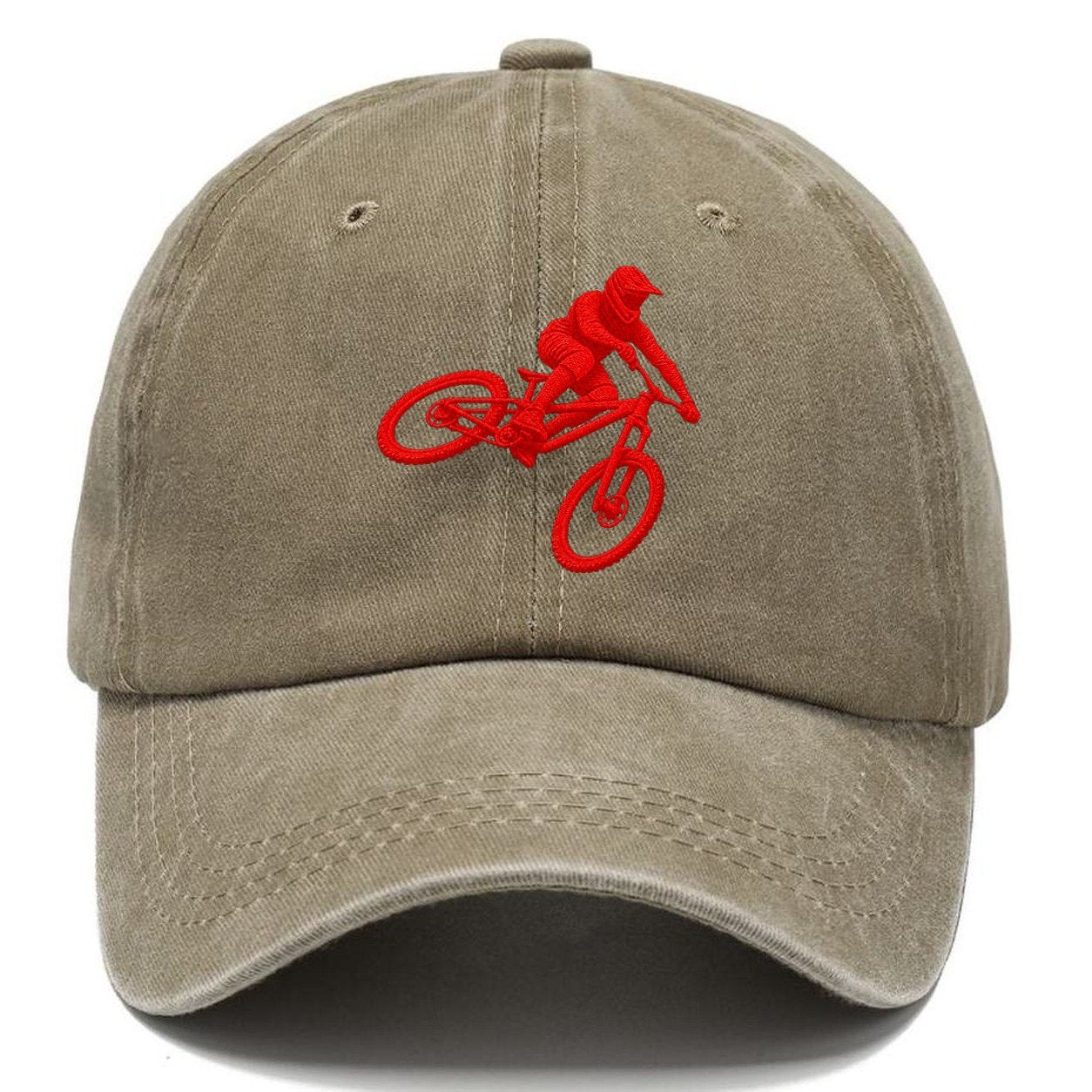 Mountain Biker Airborne Whip Micro Motion Mark Classic Cap – Warm Sand