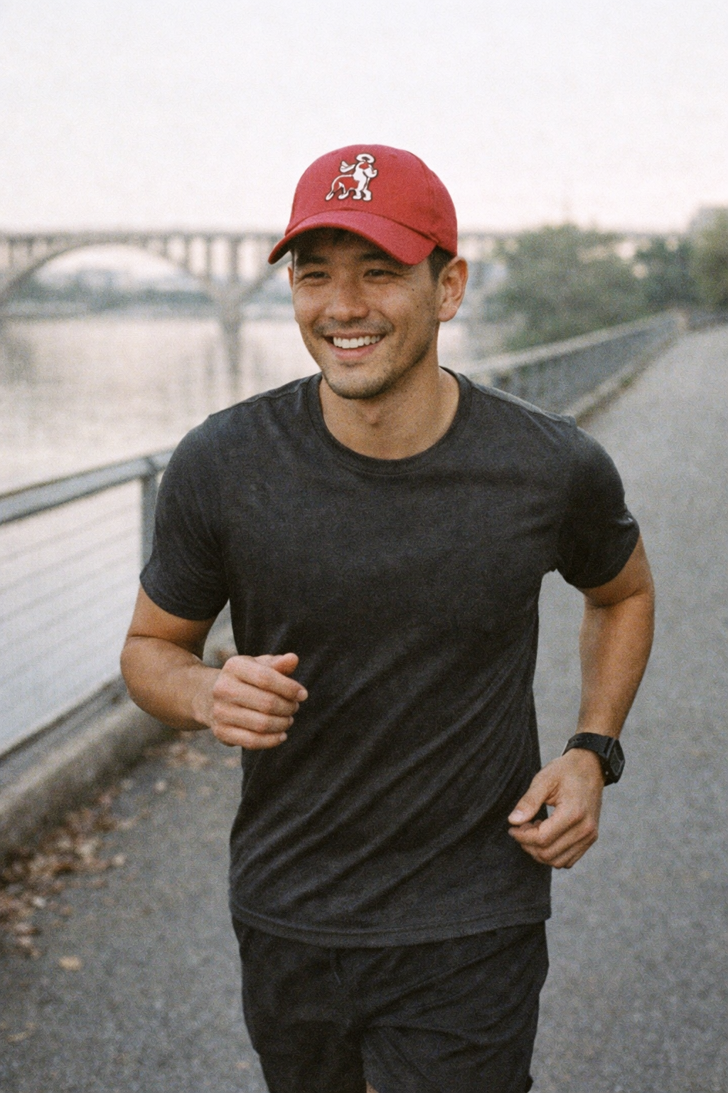 Model wearing Poodle Baseball Cap