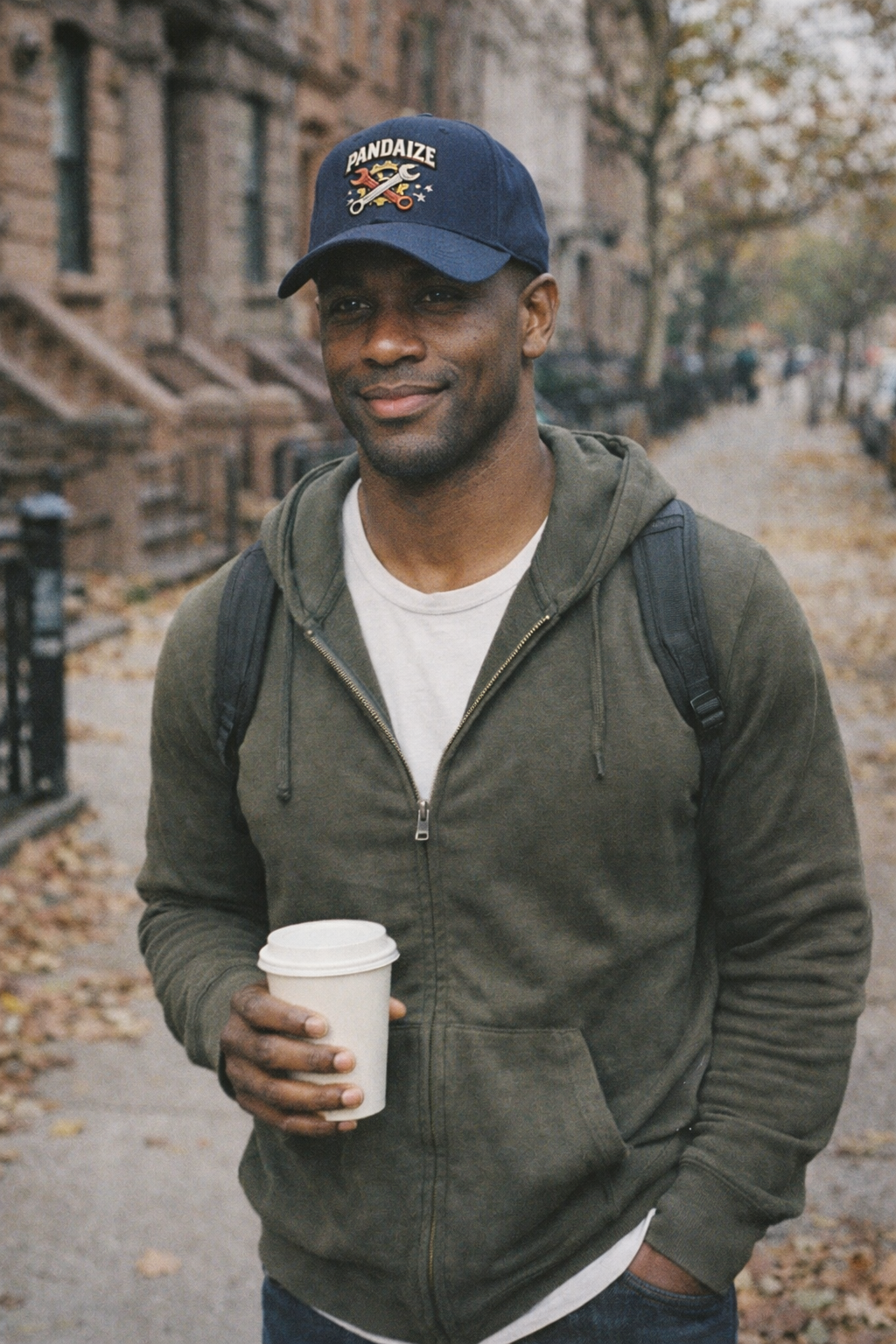 Model wearing Mechanic Wrench Baseball Cap