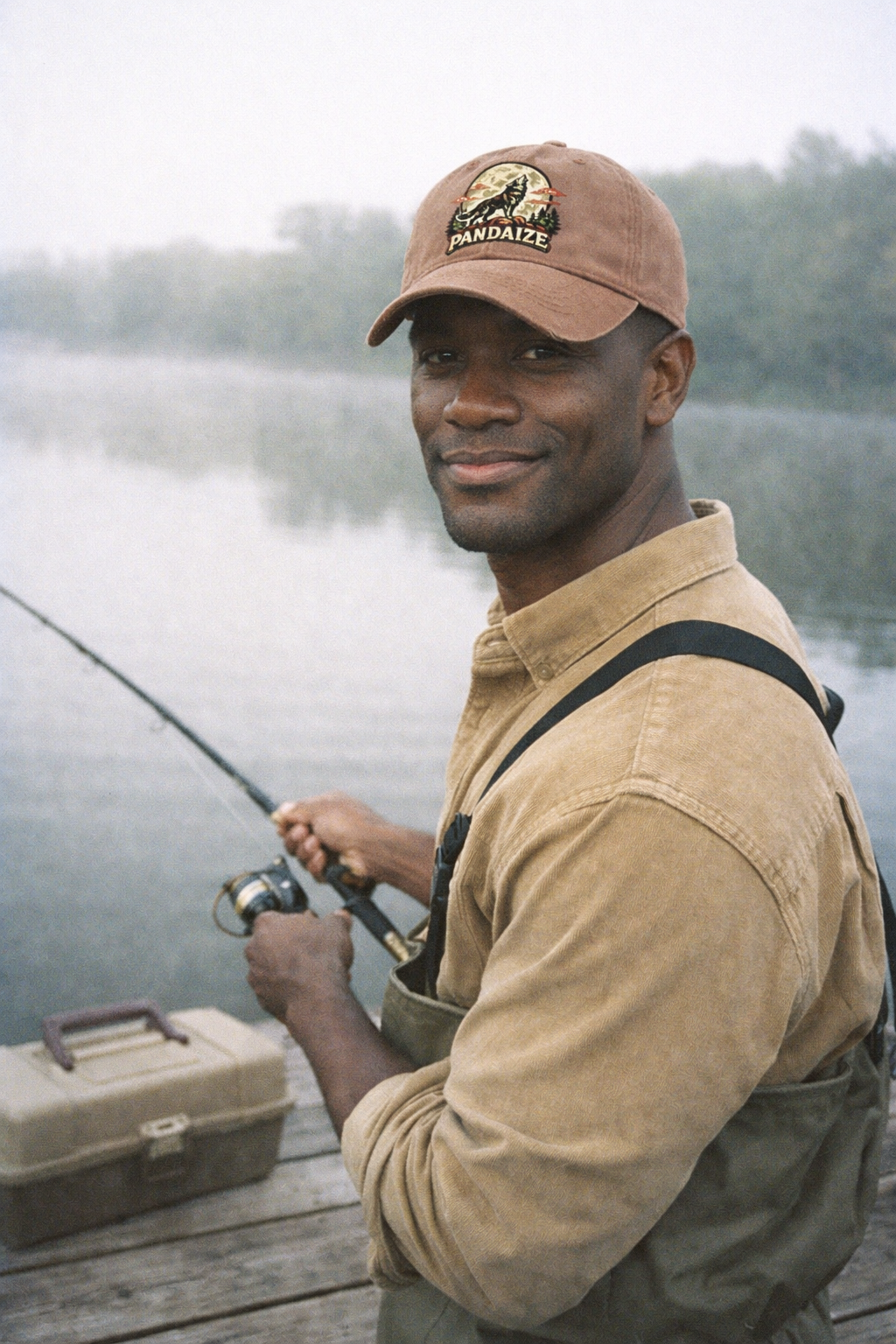 Model wearing Moonlight Wolf Classic Cap