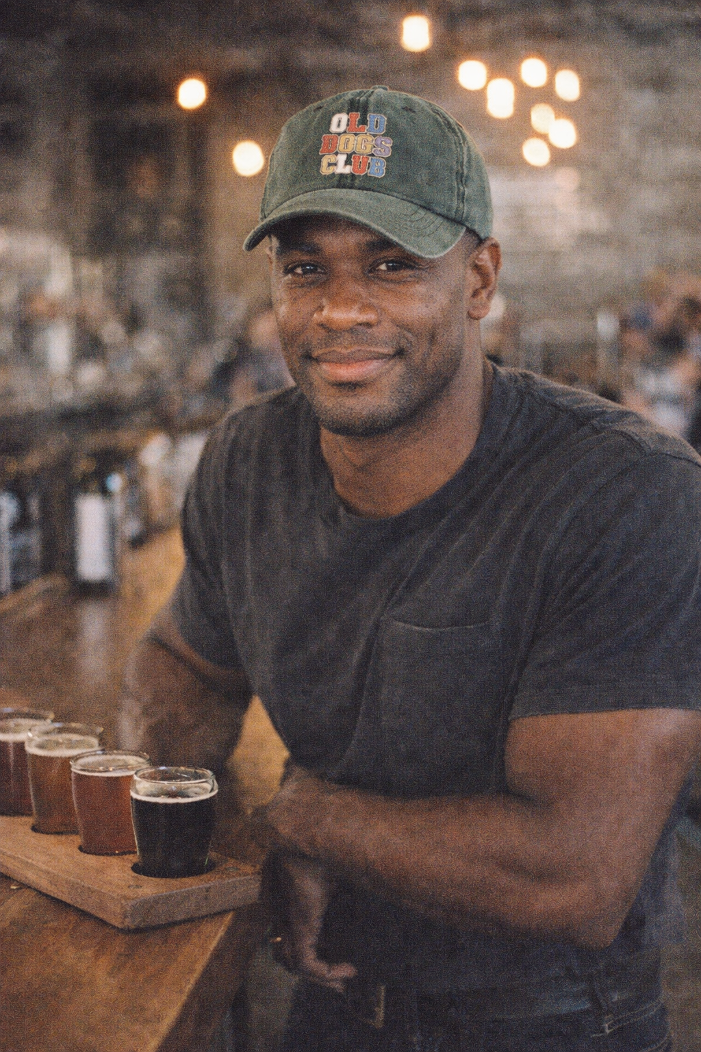 Model wearing Old Dogs Club Classic Cap