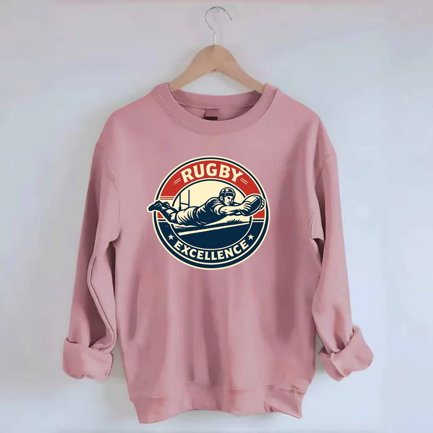 Epic Try Dive Emblem - Crewneck Sweatshirt - pink