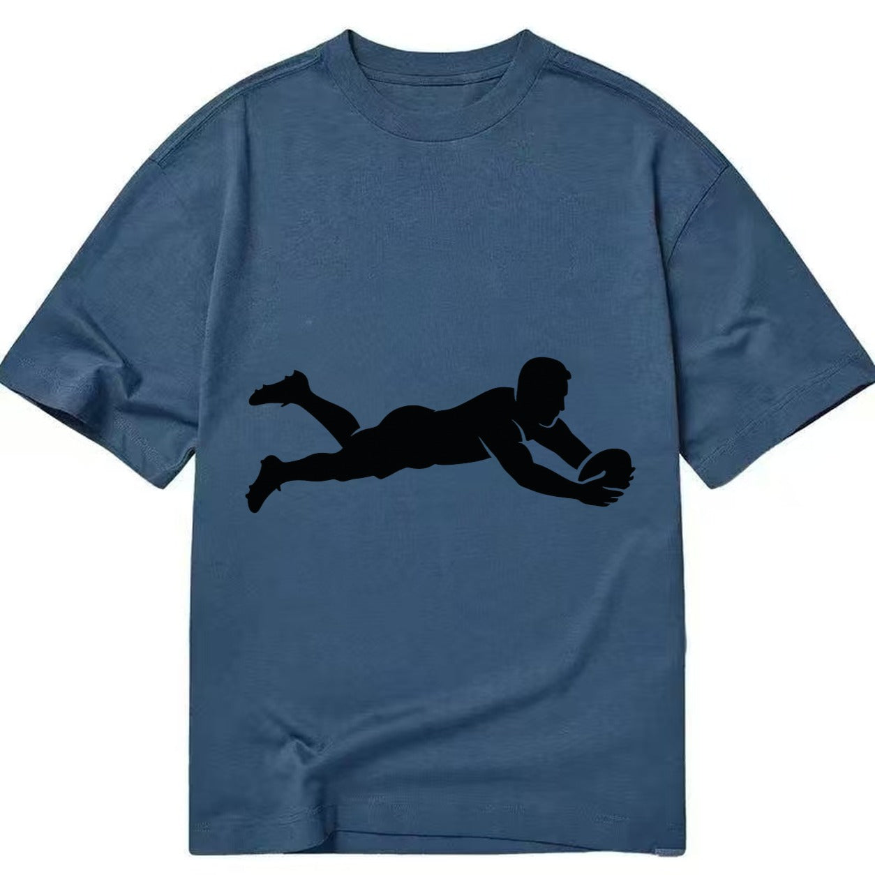 Rugby player diving for try - Classic T-shirt – Twilight