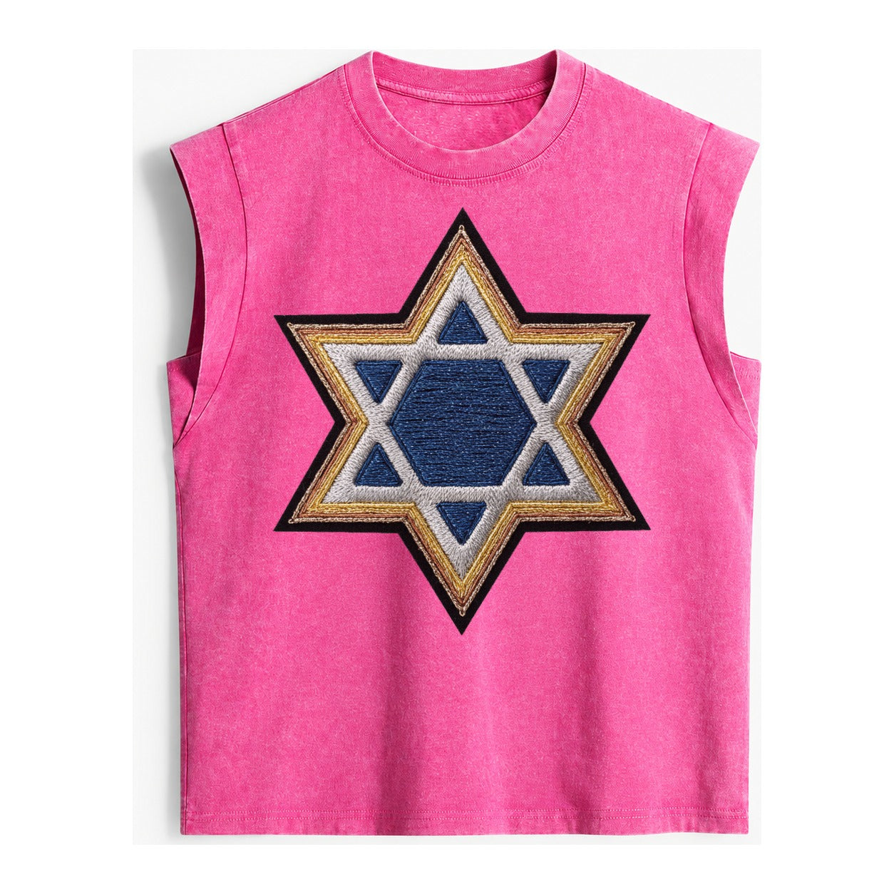 Star of David - Vintage Washed Tank – Pink