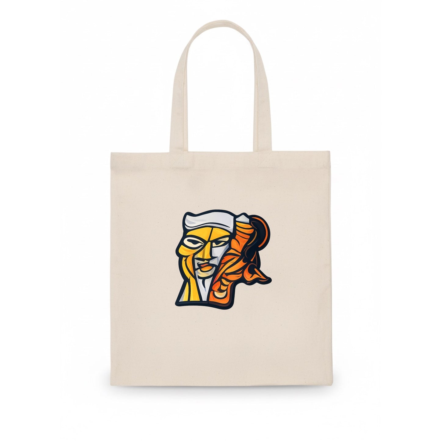 Axis Face - Tote Bag - white