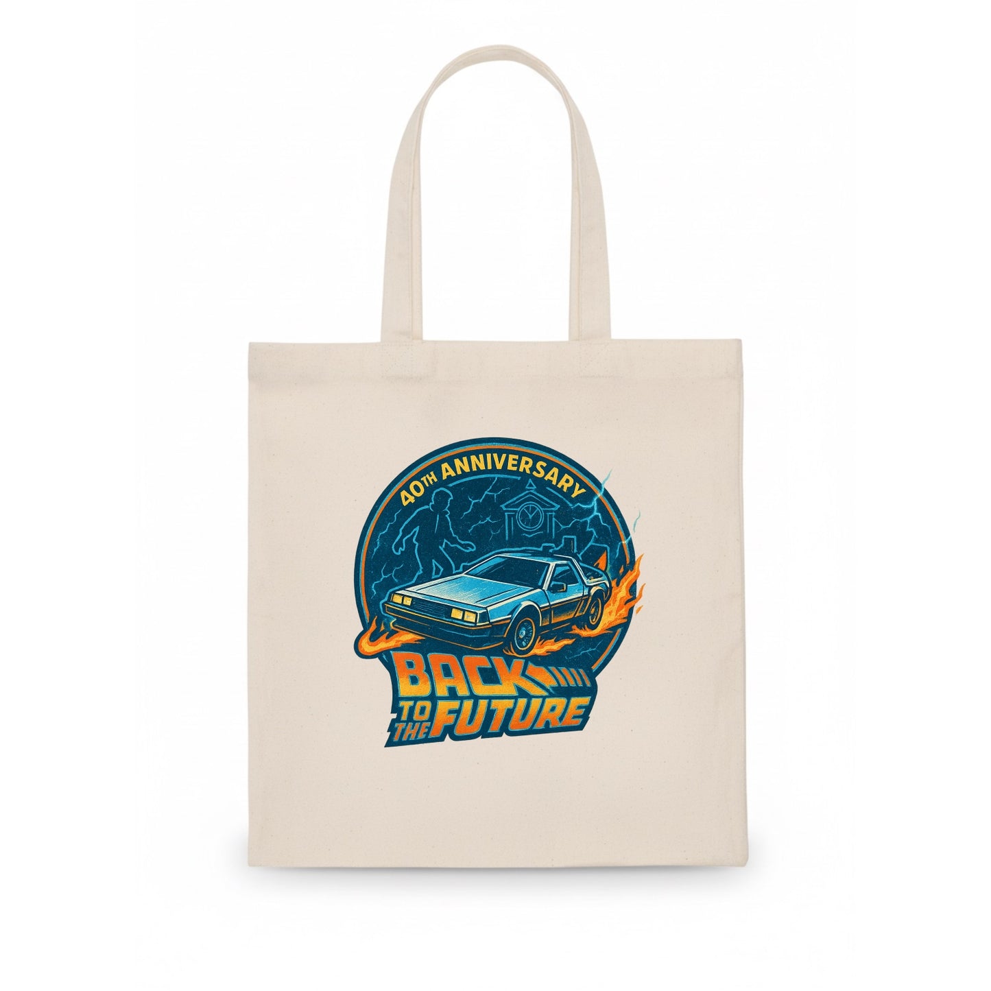 Back To The Future 40th Anniversary - Tote Bag - white