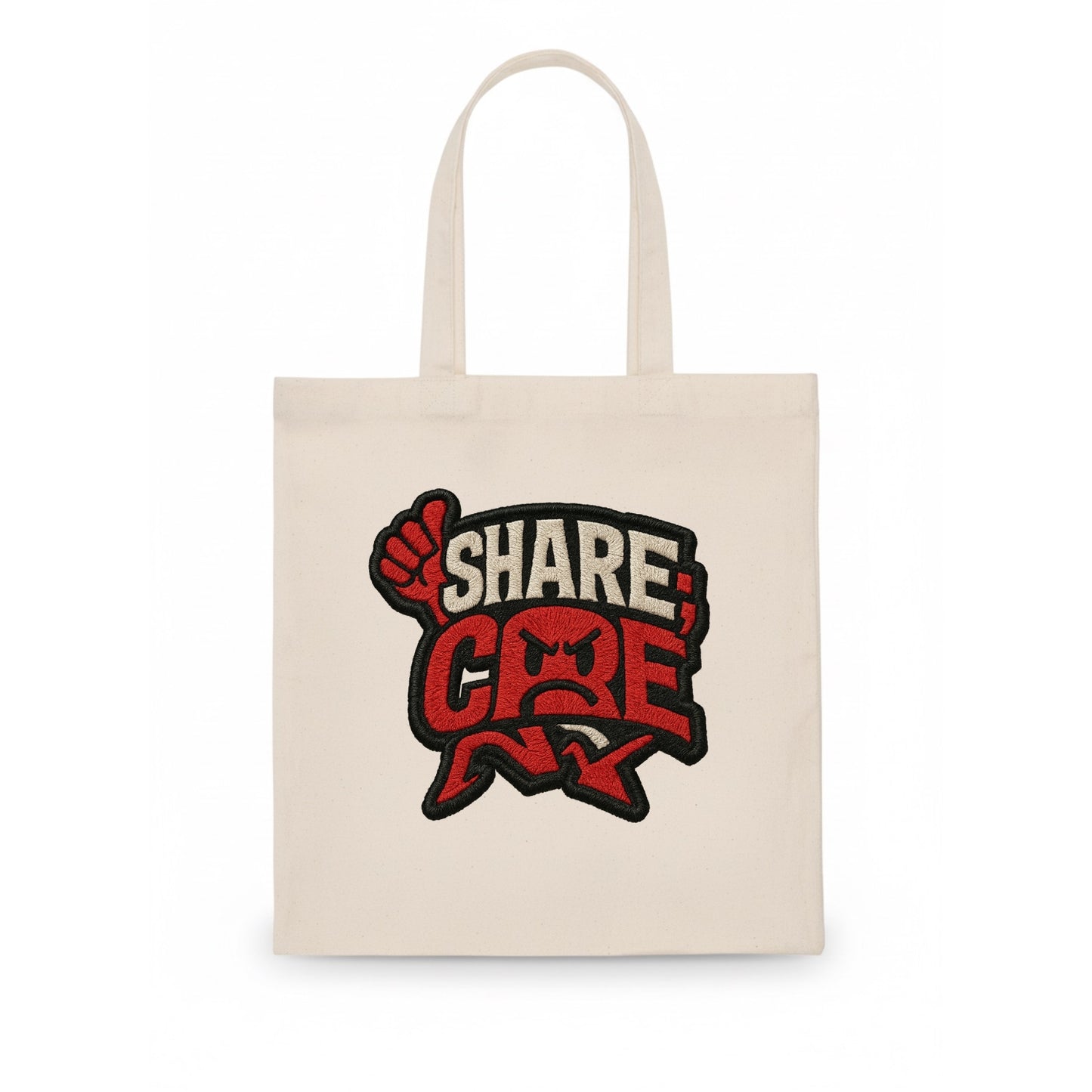 SHARE;CARE TOO MUCH Oversharer Green Hat - Tote Bag - white