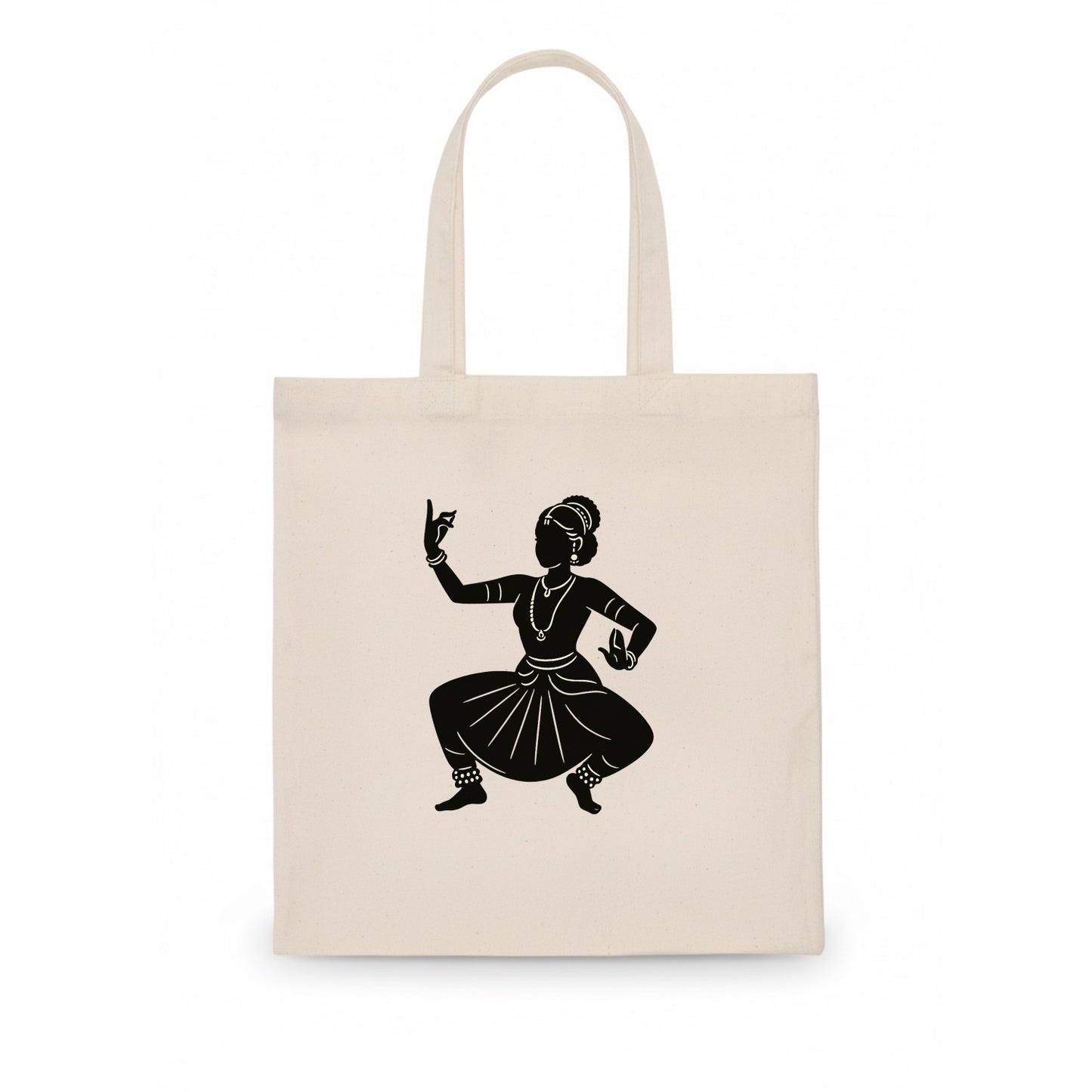 Bharatanatyam classical Indian pose - Tote Bag - white