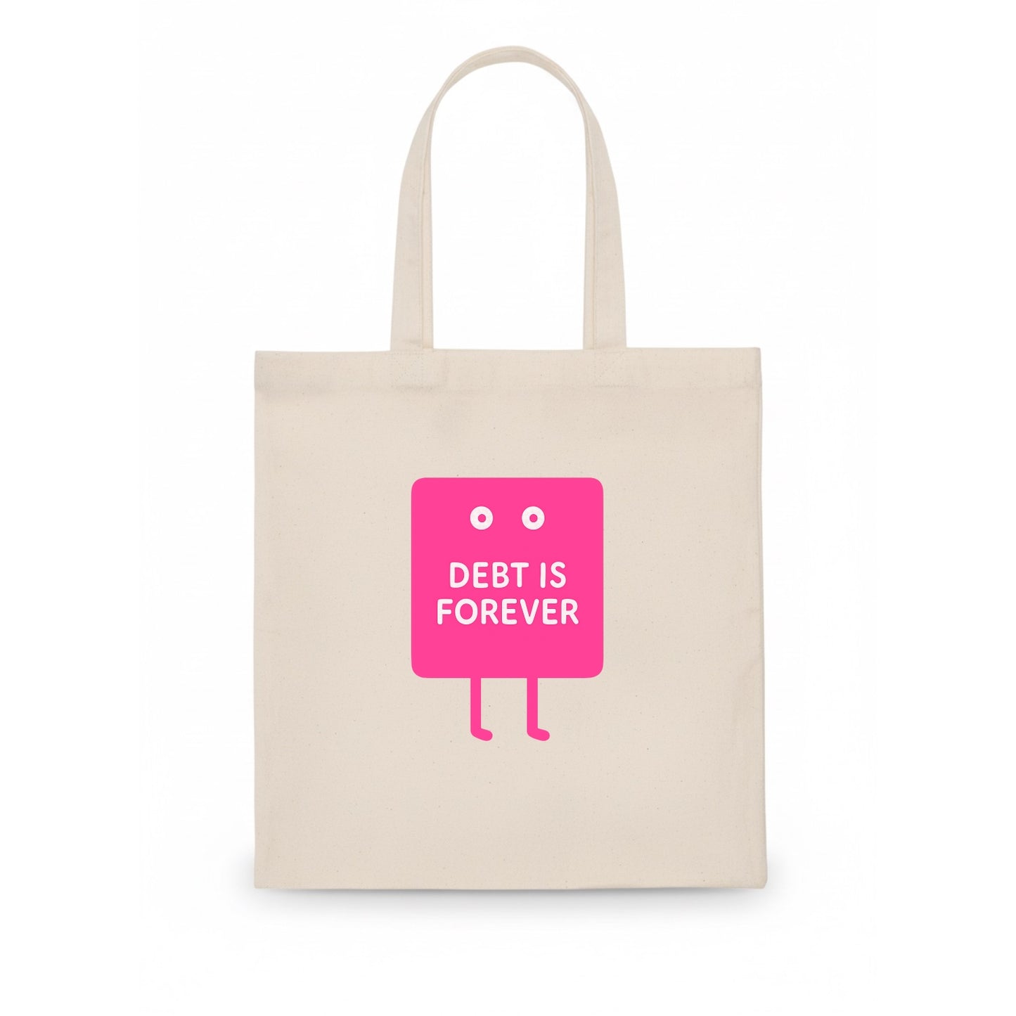 DEBT IS FOREVER | Immortal credit card - Tote Bag - white