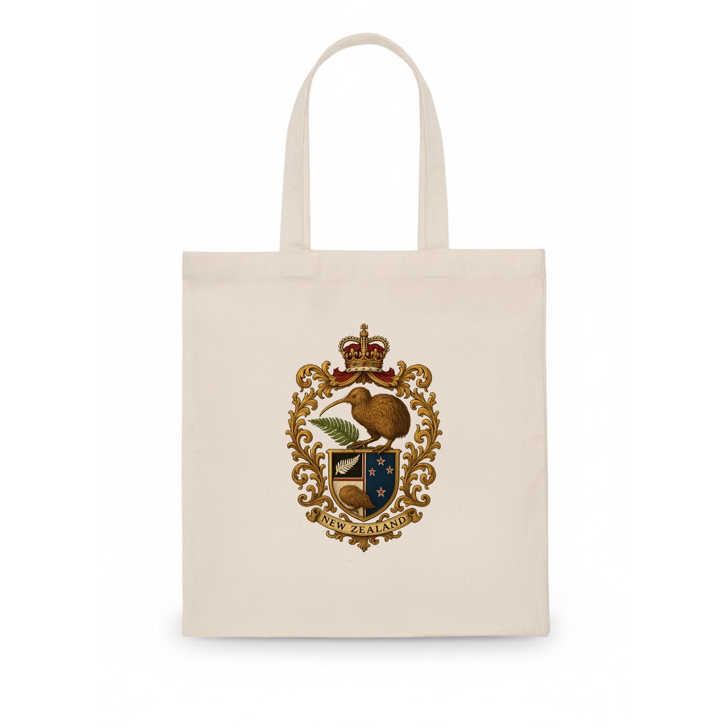 New Zealand Kiwi Emblem - Tote Bag - white