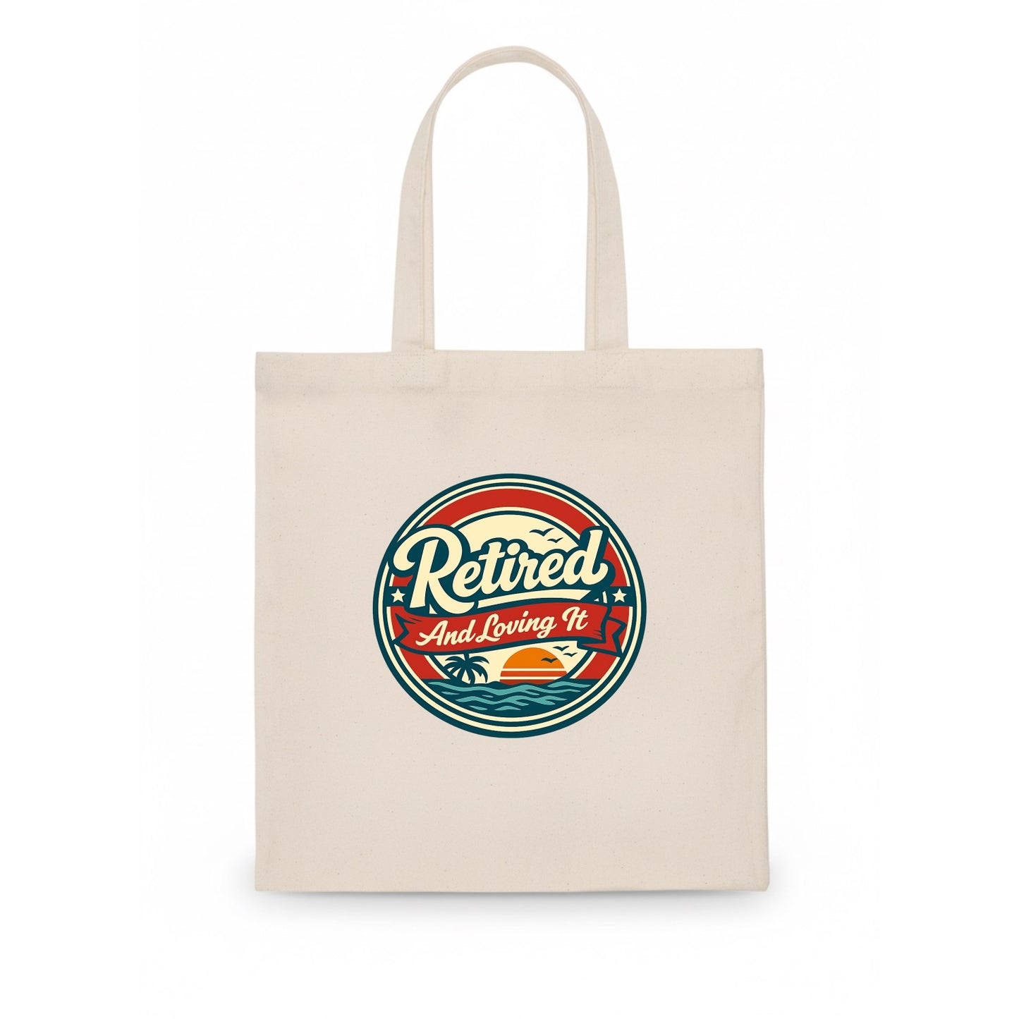 Carefree Retirement Emblem - Tote Bag - white