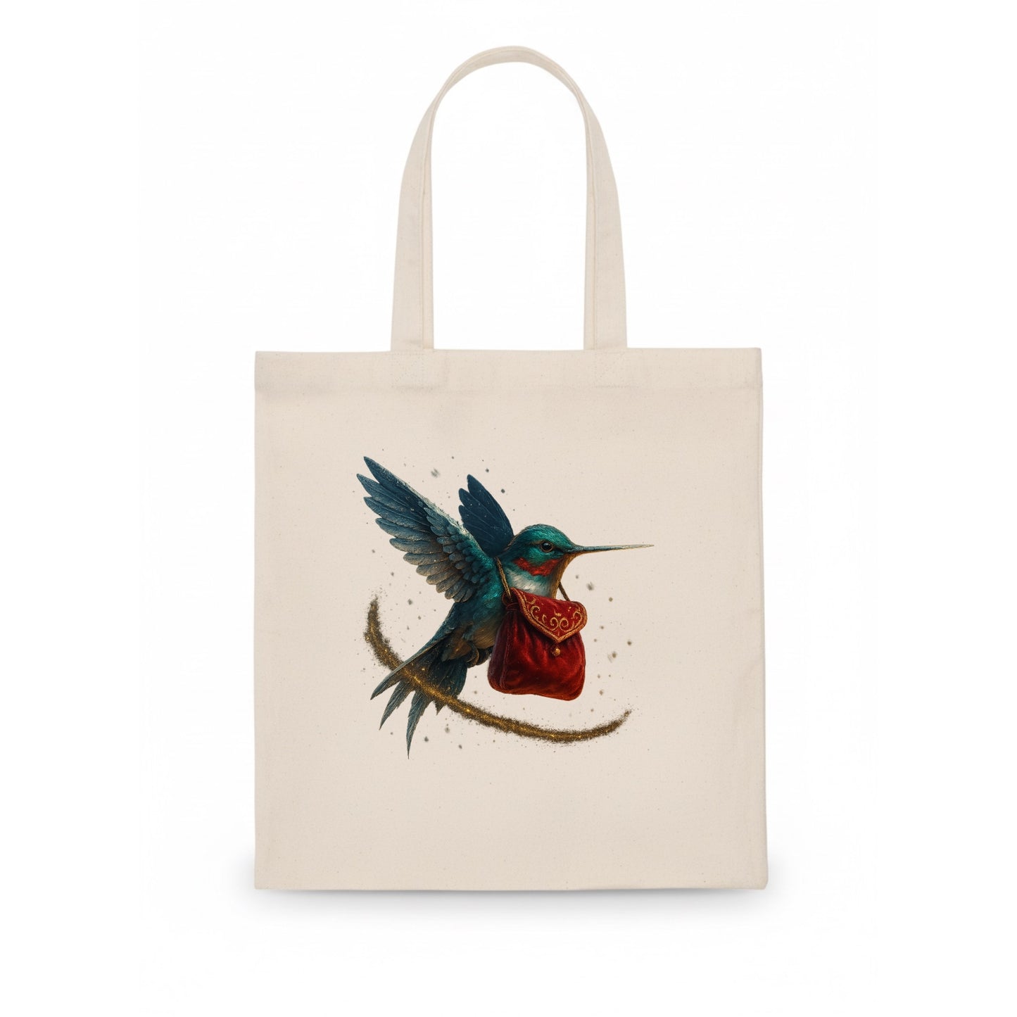 Frostbite Hummingbird Courier - Tote Bag - white