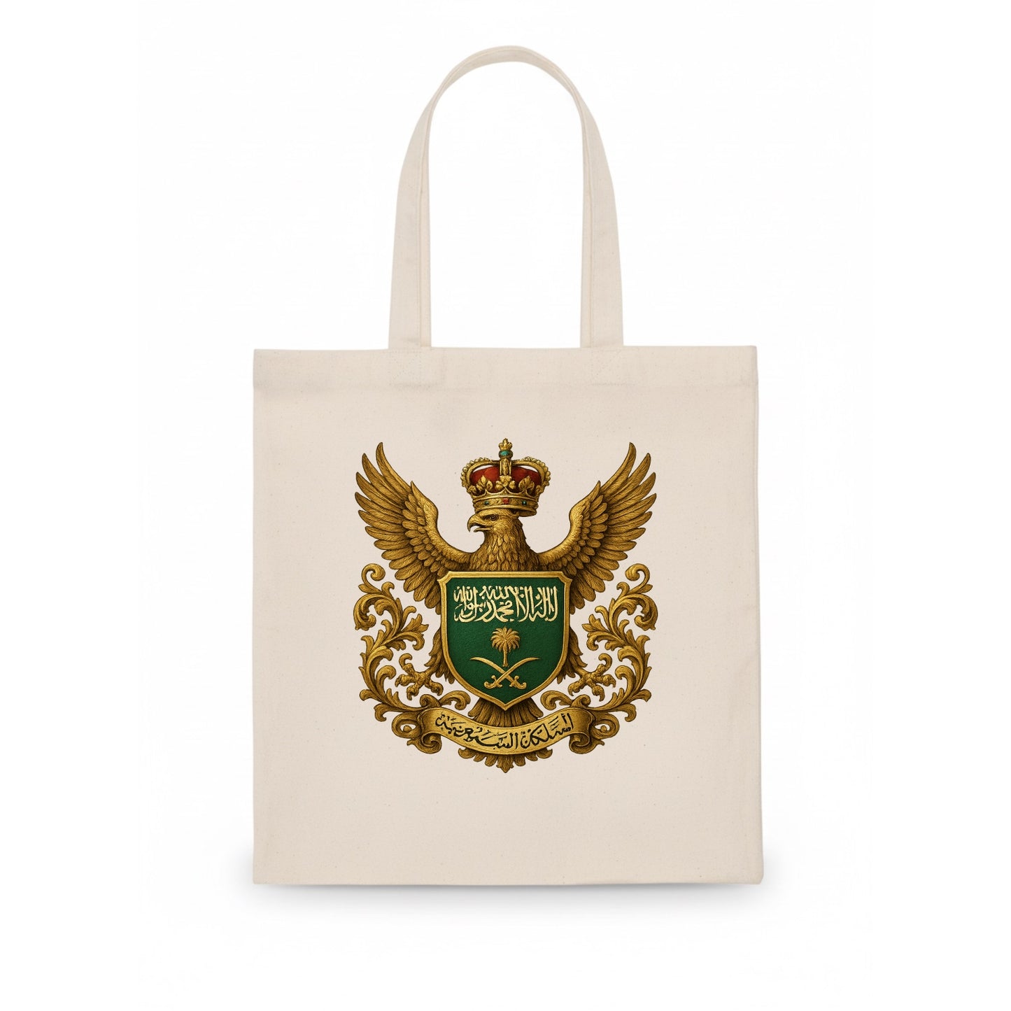 Saudi Arabia Heritage Badge - Tote Bag - white