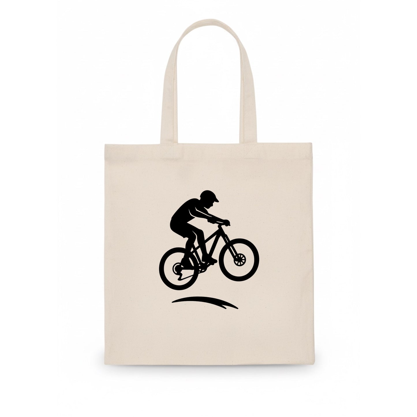 Mountain biker catching air - Tote Bag - white