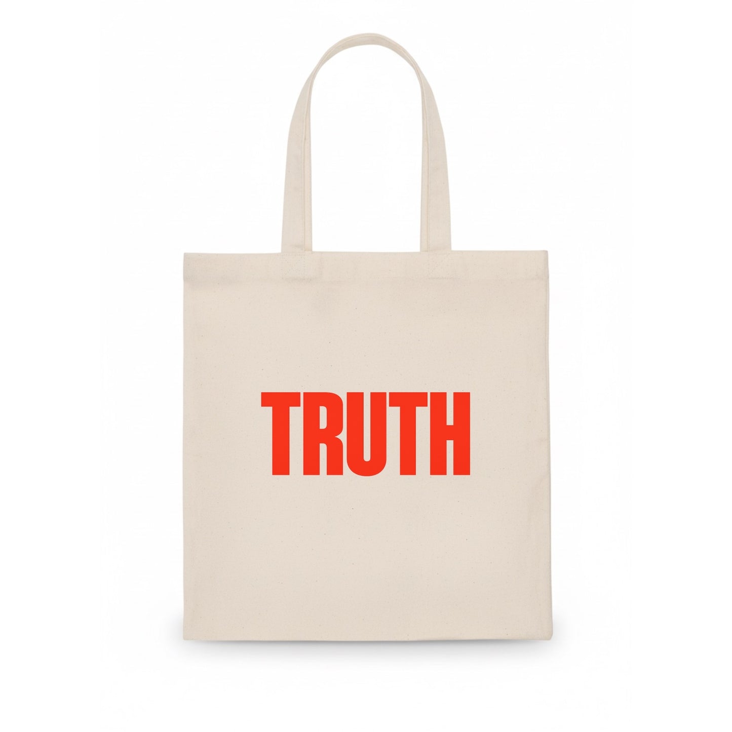 Bold typography design - "TRUTH" - honesty, reality - Tote Bag - white