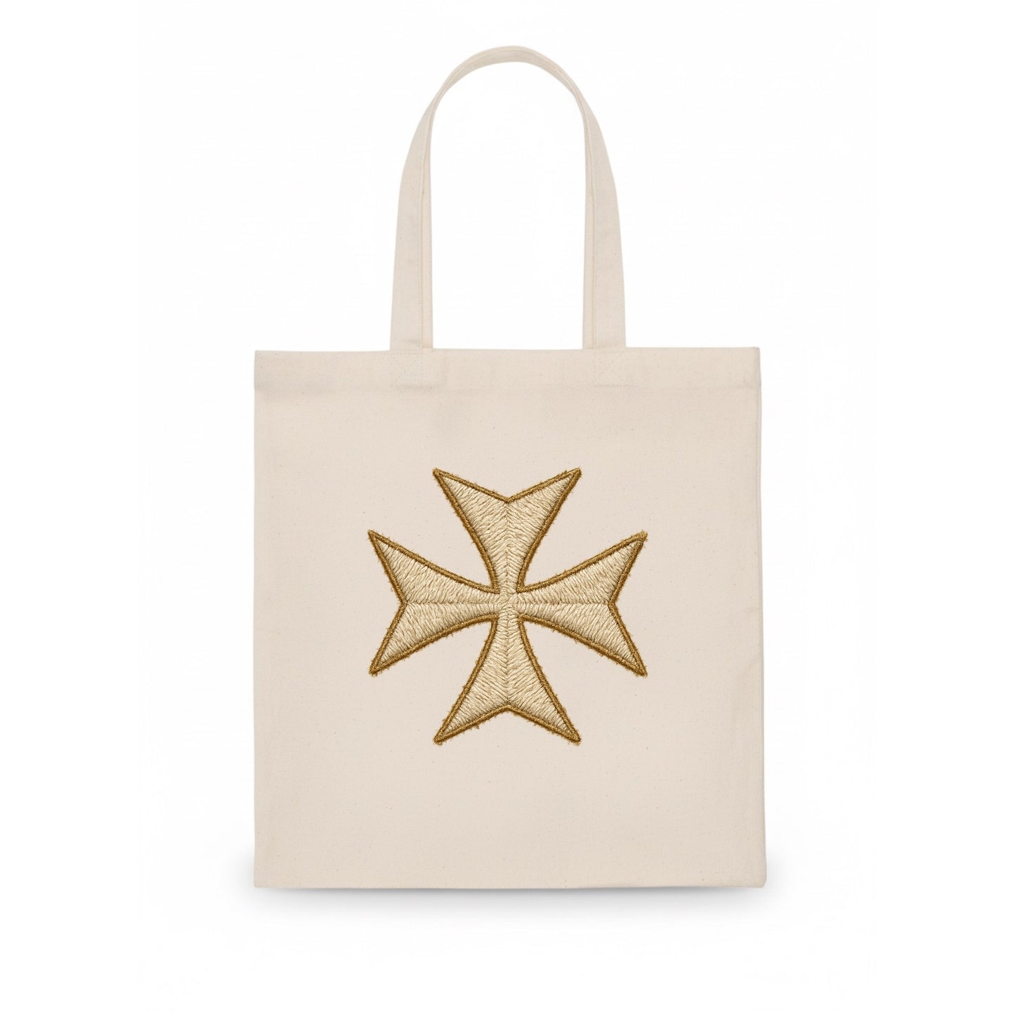 Hospitaller Cross - Tote Bag - white