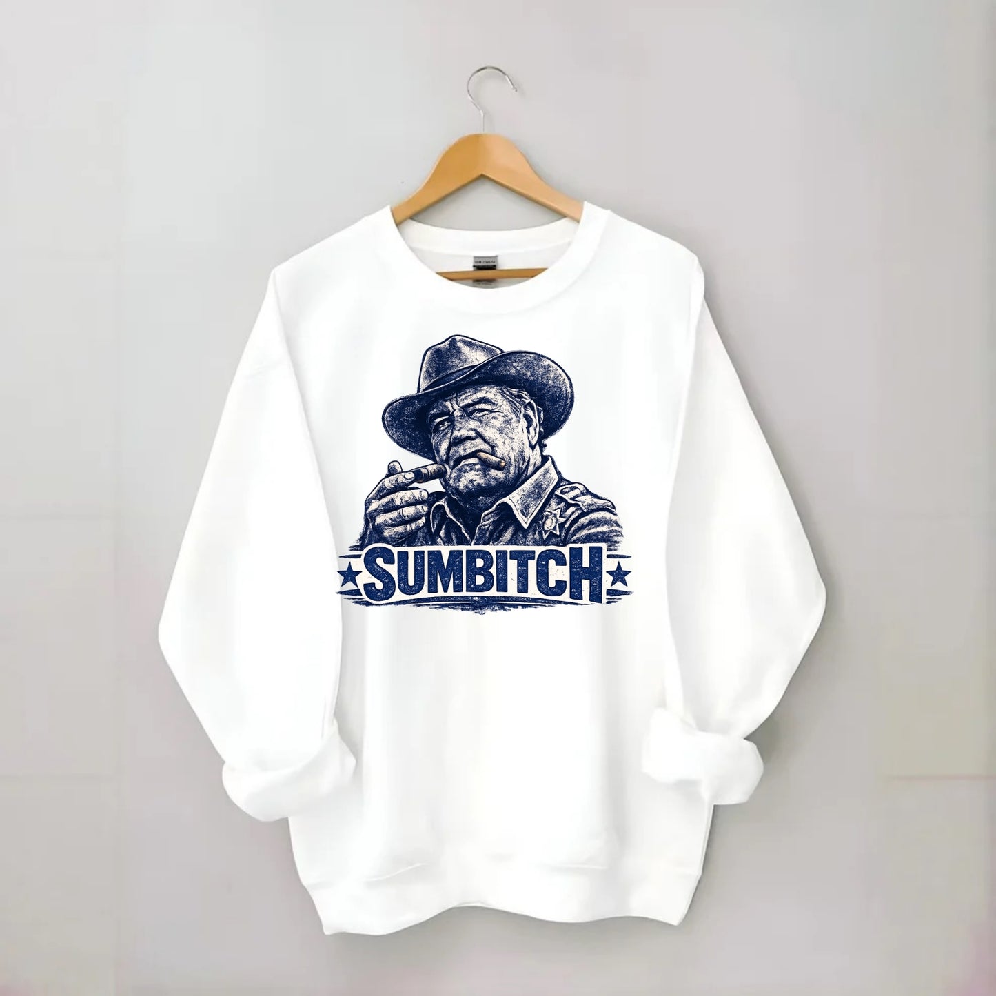 Sumbitch - Crewneck Sweatshirt - white