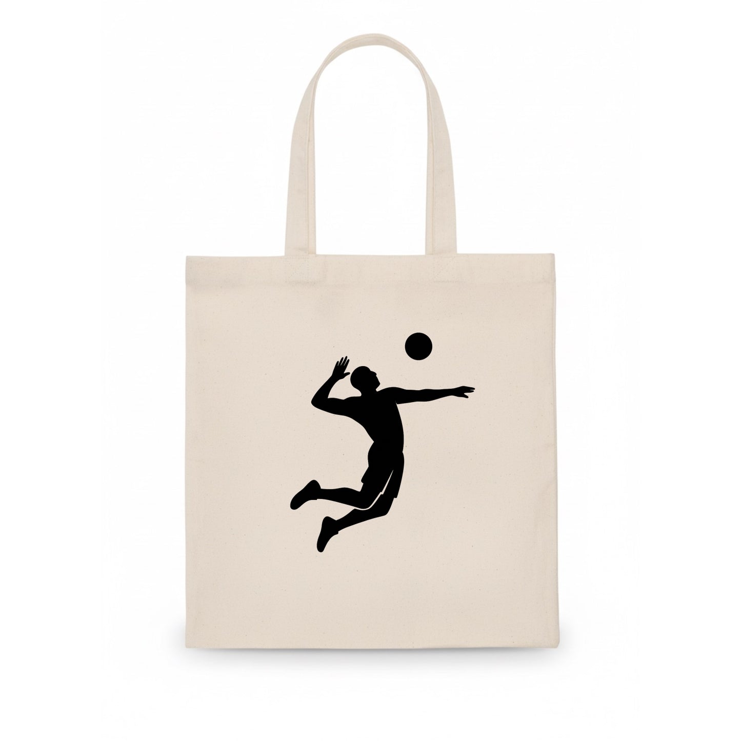 Volleyball player spiking ball - Tote Bag - white