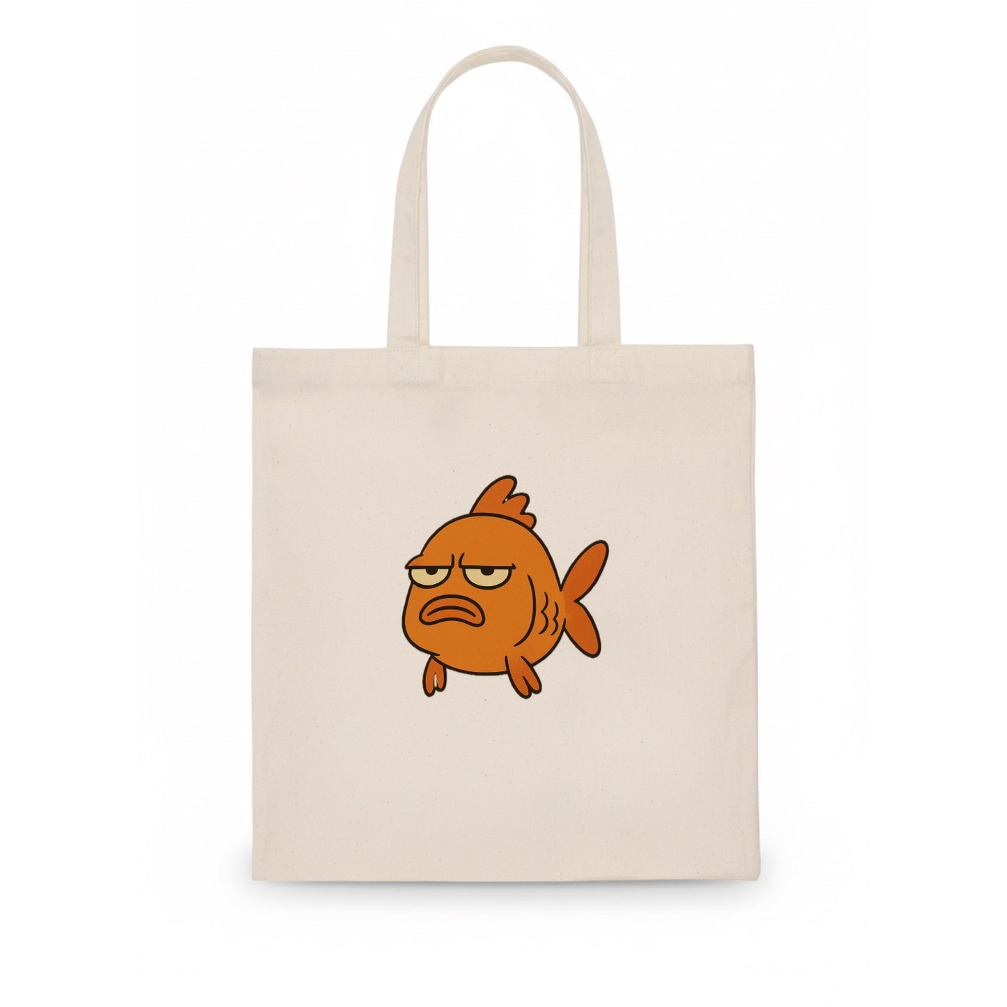 The Goldfish Judging Silently - Tote Bag - white