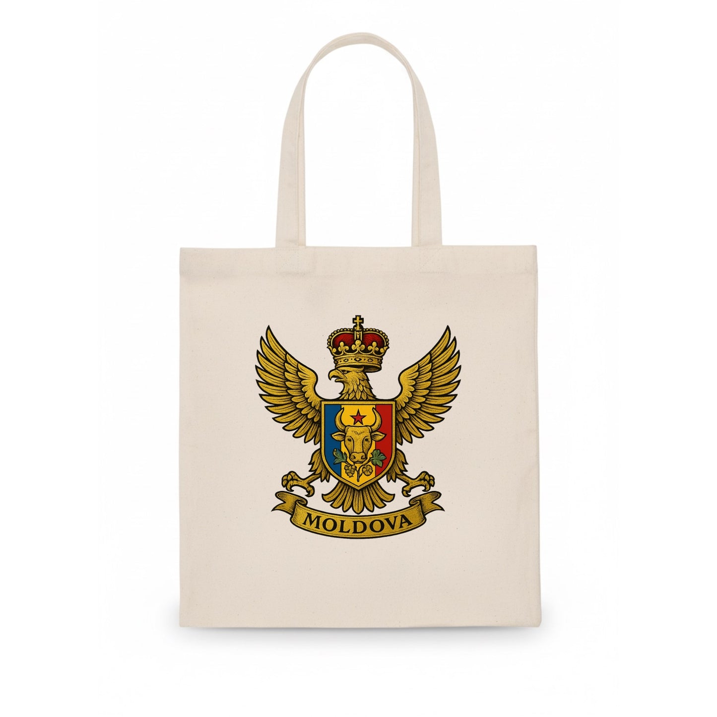 Moldova Heritage Badge - Tote Bag - white