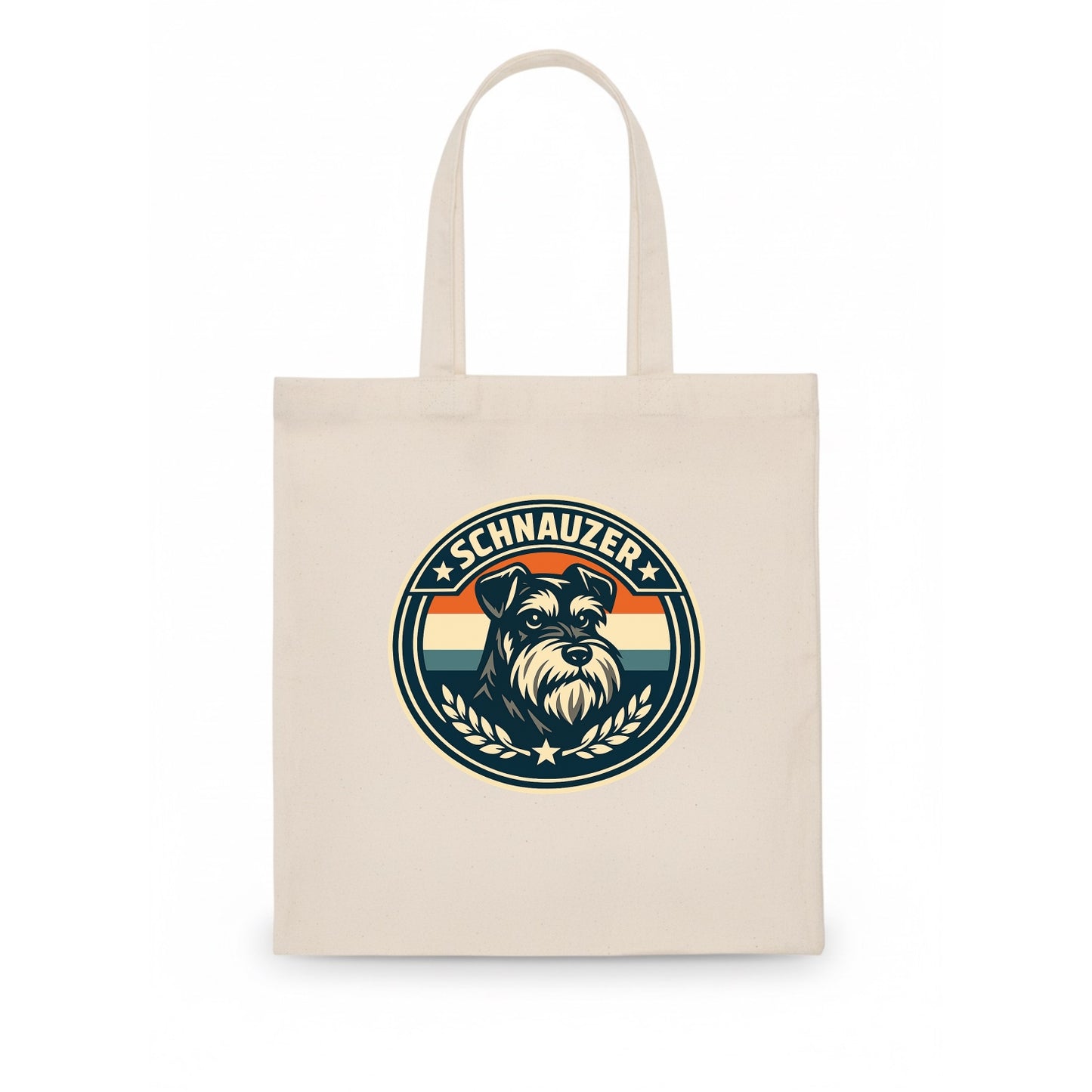 Noble Schnauzer Emblem - Tote Bag - white