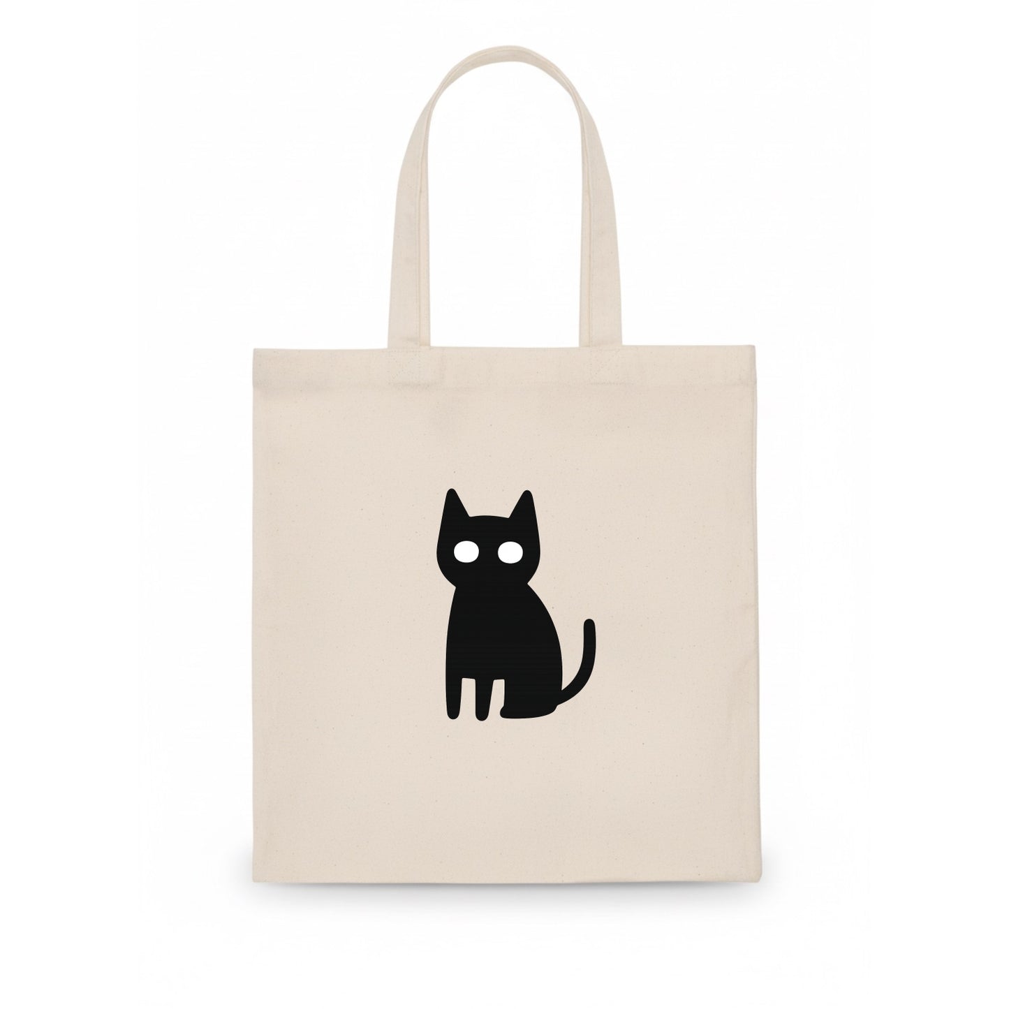 YOU MUST EMBRACE THE VOID | Black cat st - Tote Bag - white