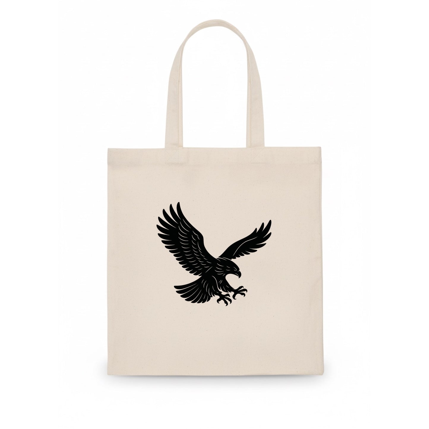 Eagle soaring with wings spread - Tote Bag - white