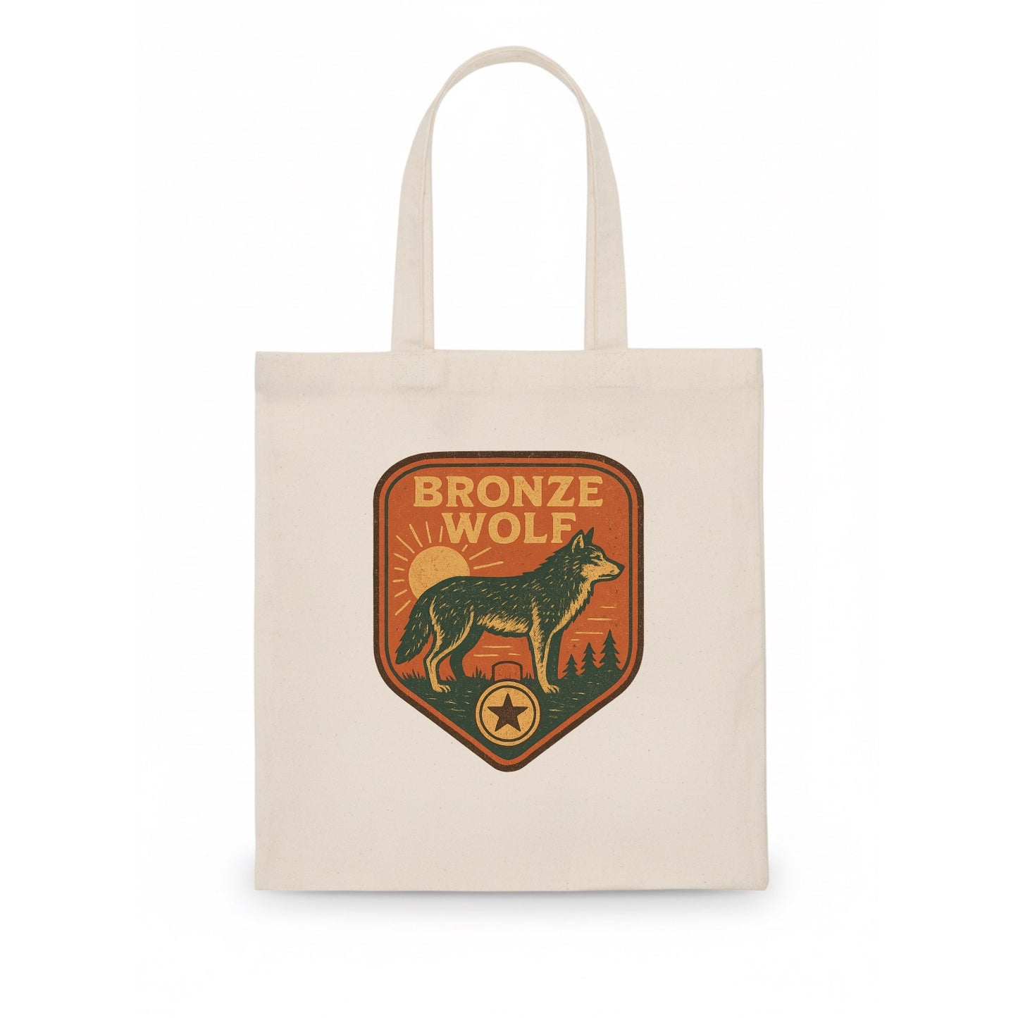 Bronze Wolf Medal - Tote Bag - white