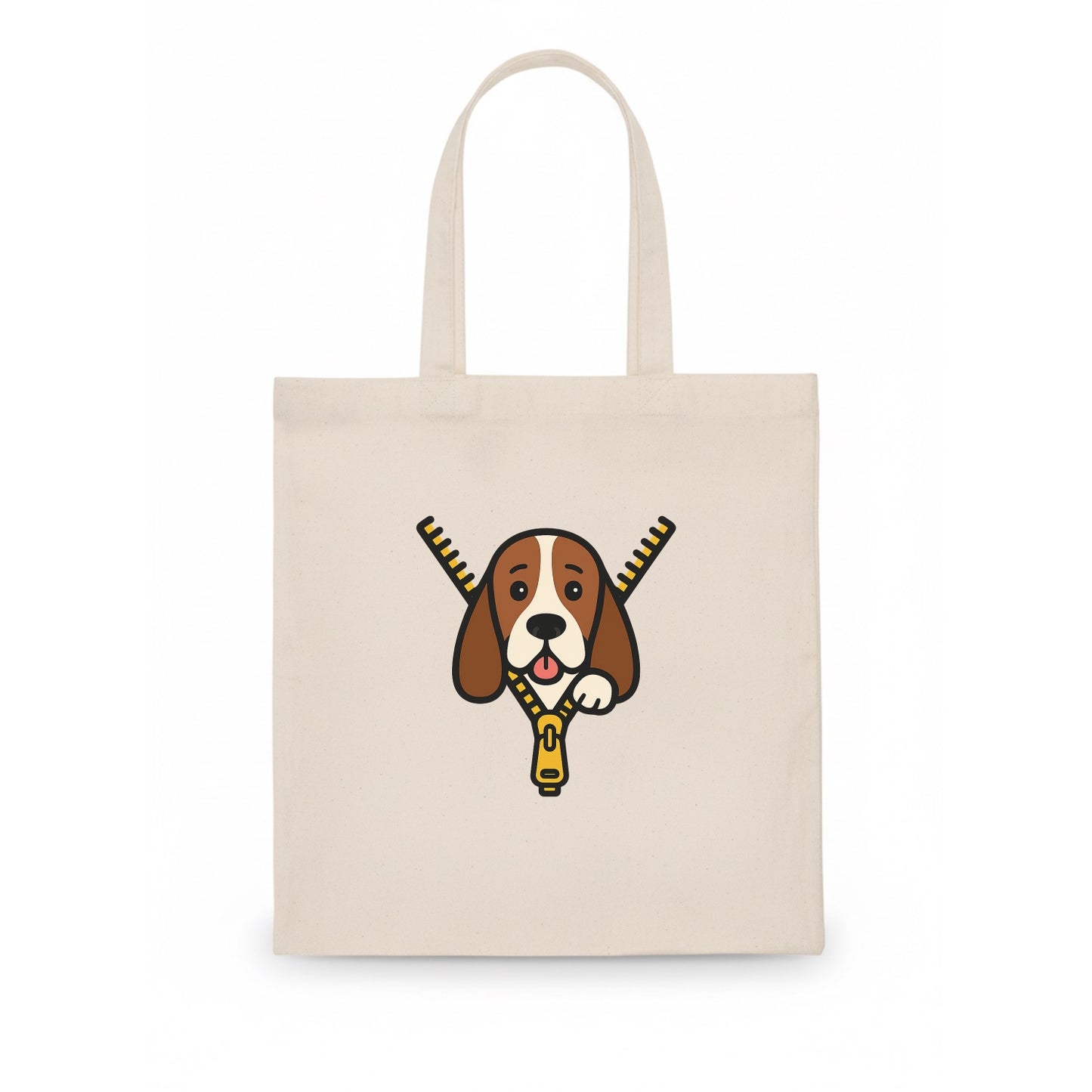 Basset Hound - Tote Bag - white