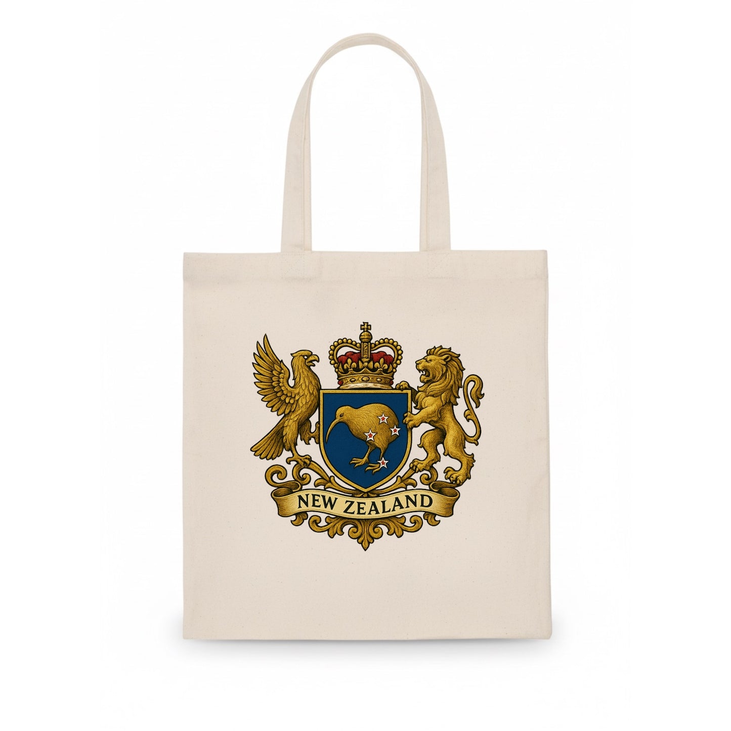 New Zealand Heritage Badge - Tote Bag - white