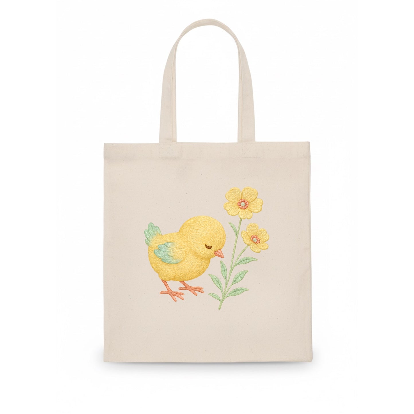 Yellow Chick - Tote Bag - white