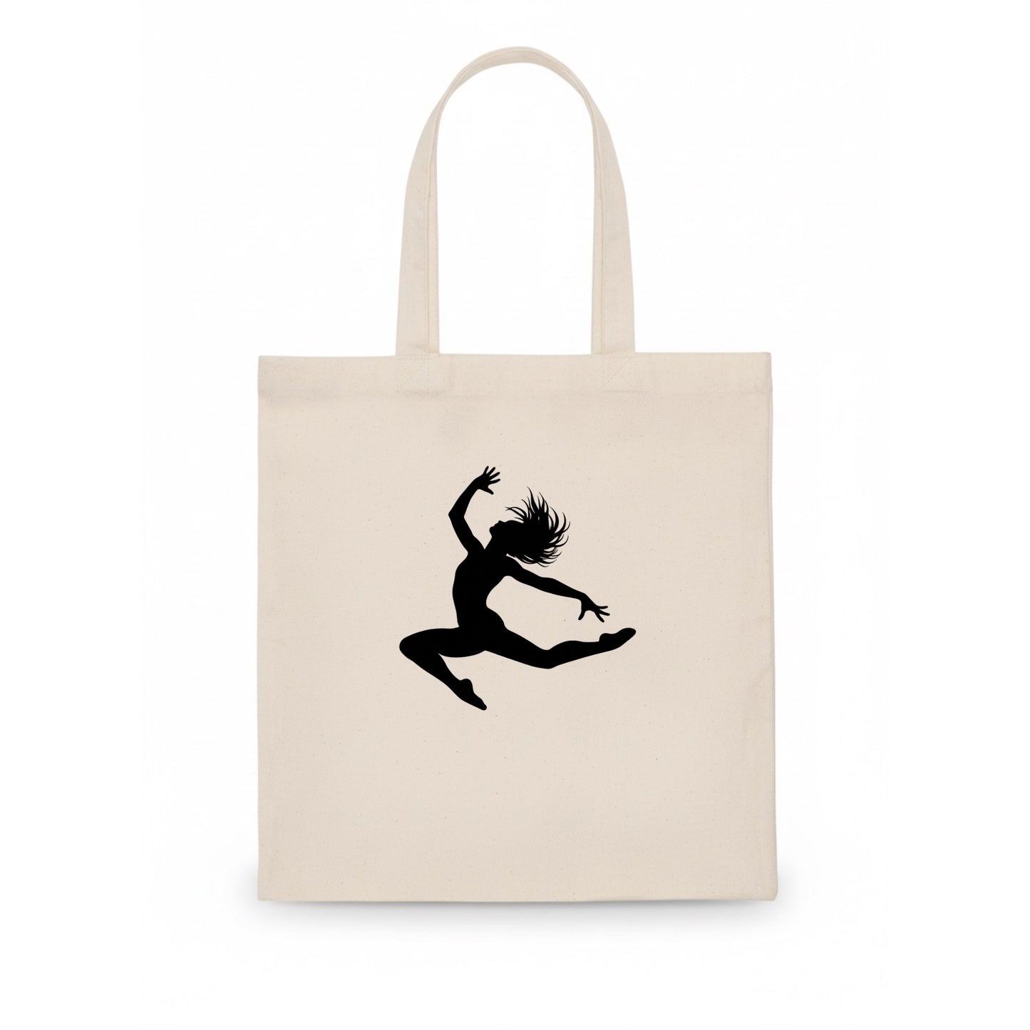 Contemporary dancer leap mid-air - Tote Bag - white