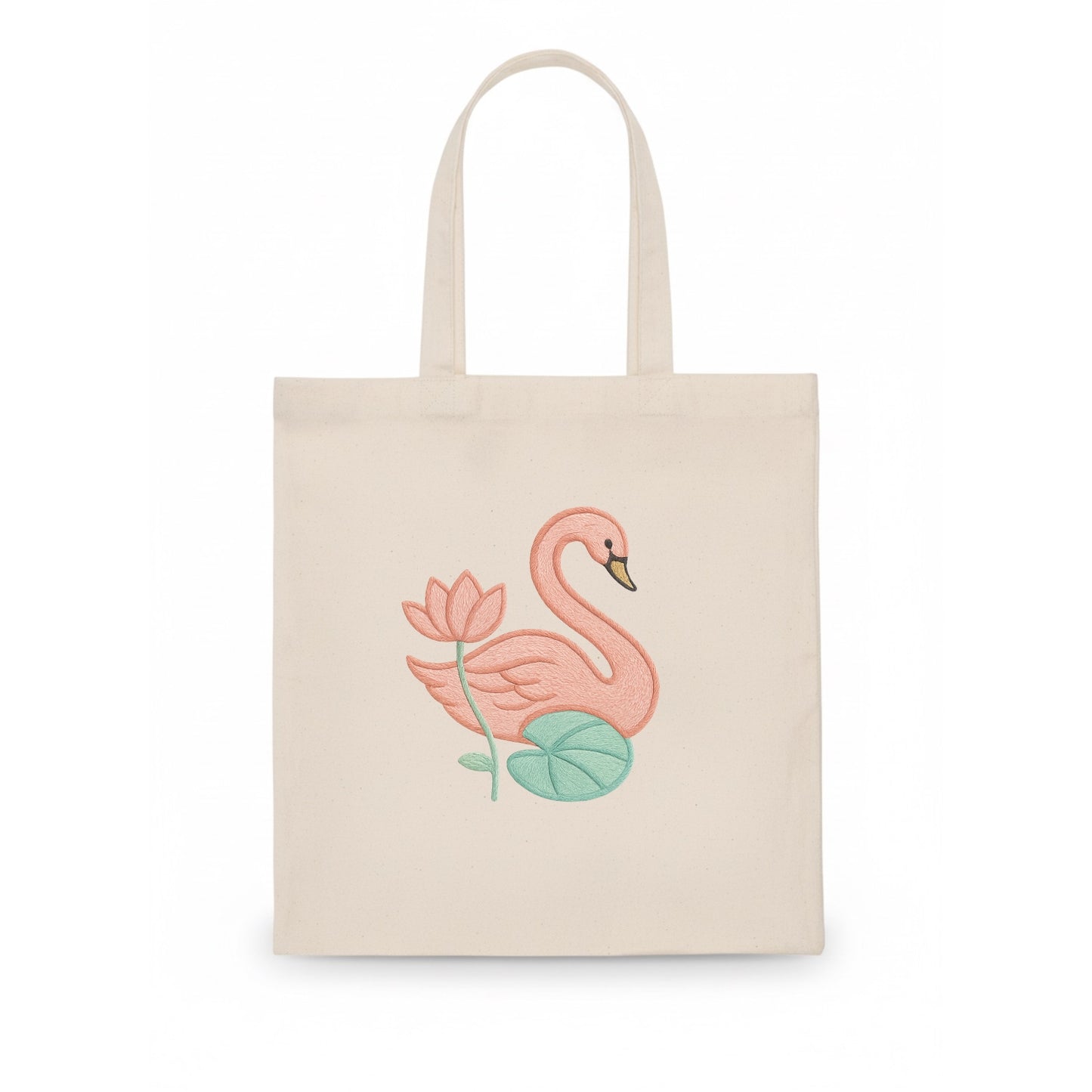 Coral Swan - Tote Bag - white